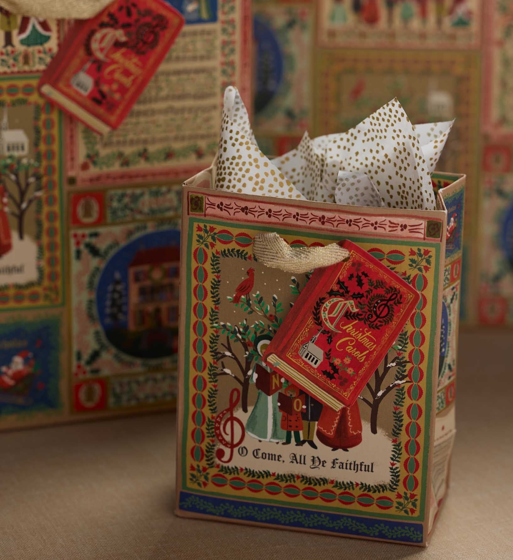 Christmas Carols Large Gift Bag