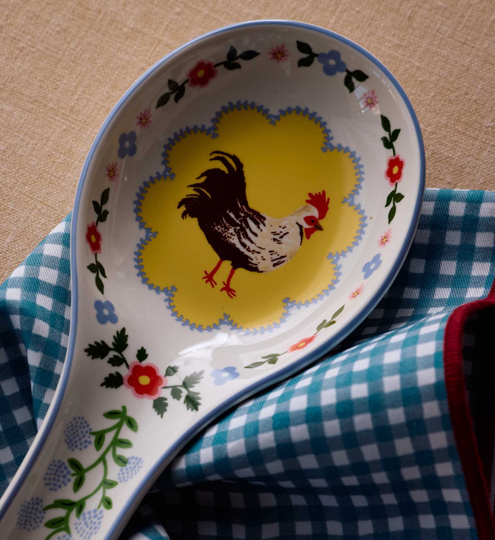 Porcelain Spoon Rest - Home Sweet Home