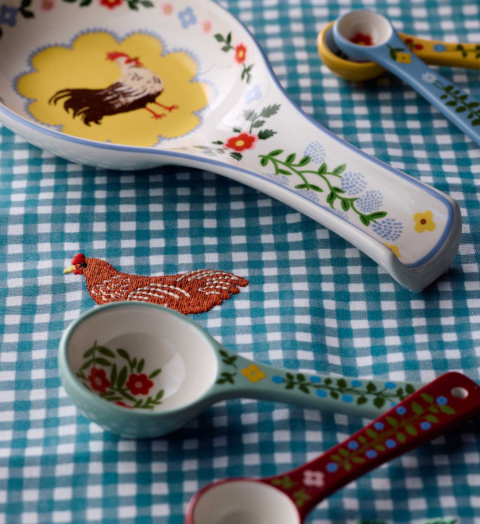 Porcelain Measuring Spoons - Home Sweet Home