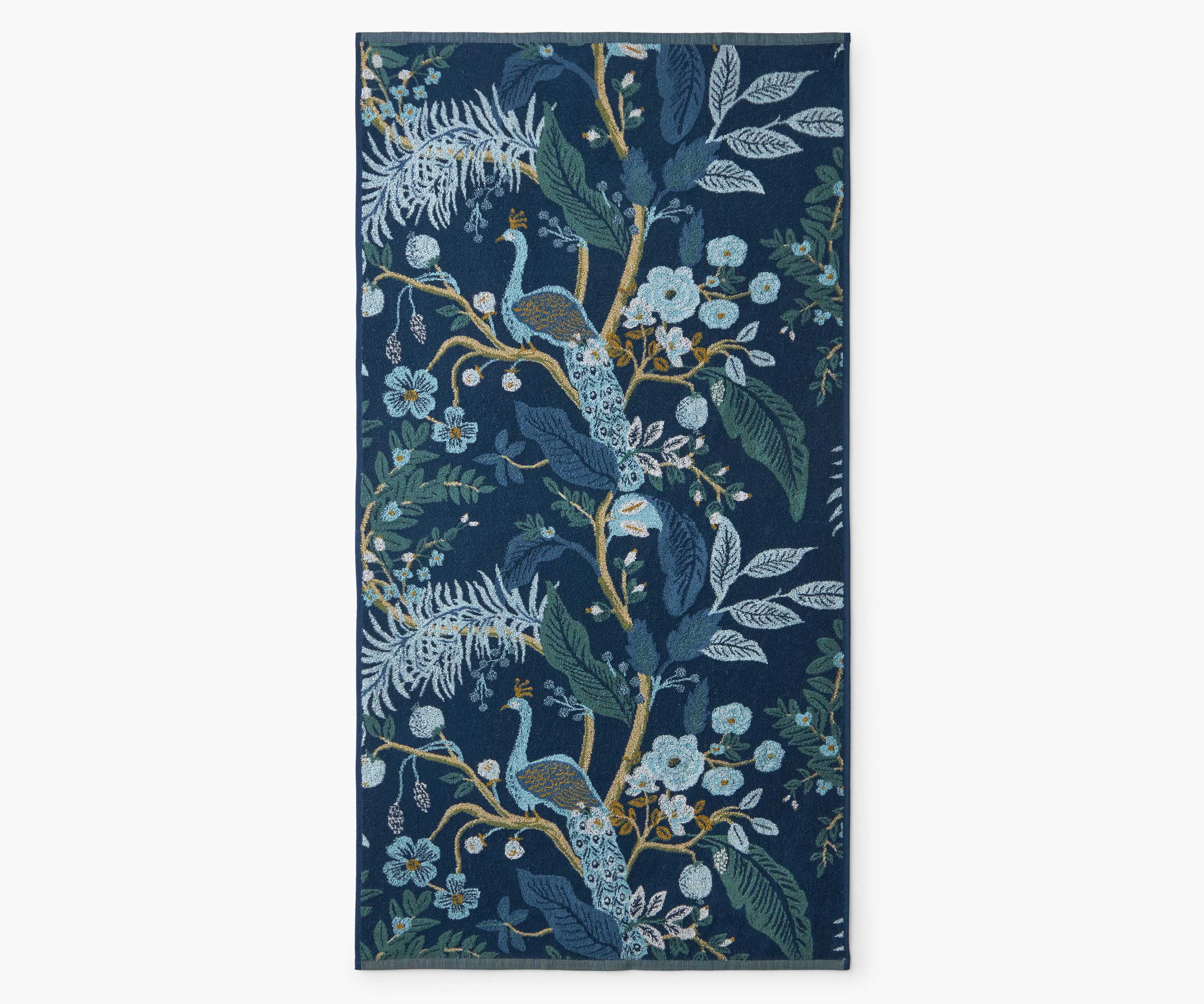 Jacquard Bath Towel - Peacock