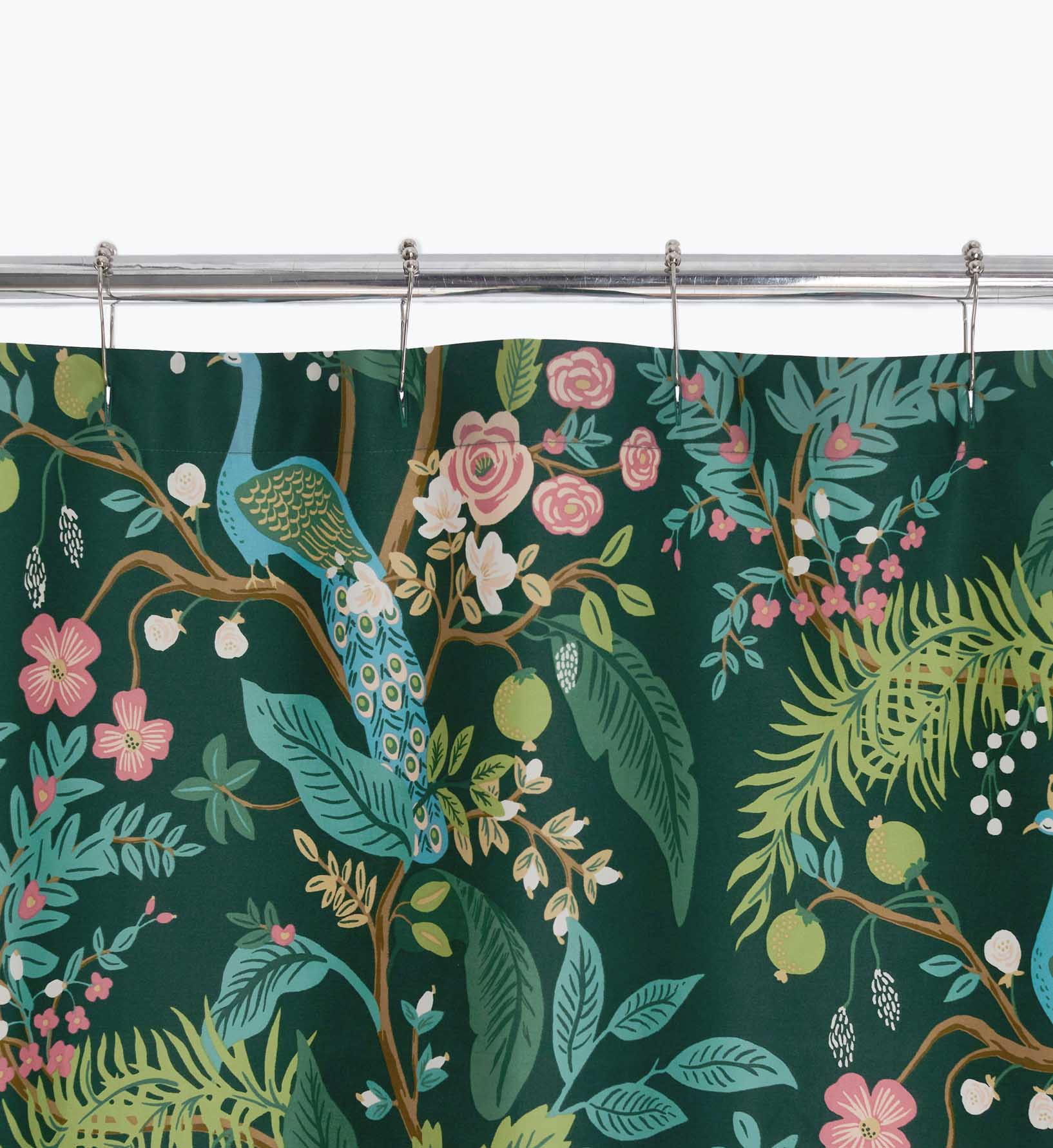 Sateen Shower Curtain - Peacock Emerald