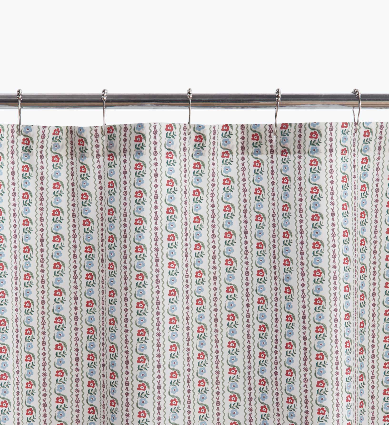 Percale Shower Curtain - Delphine