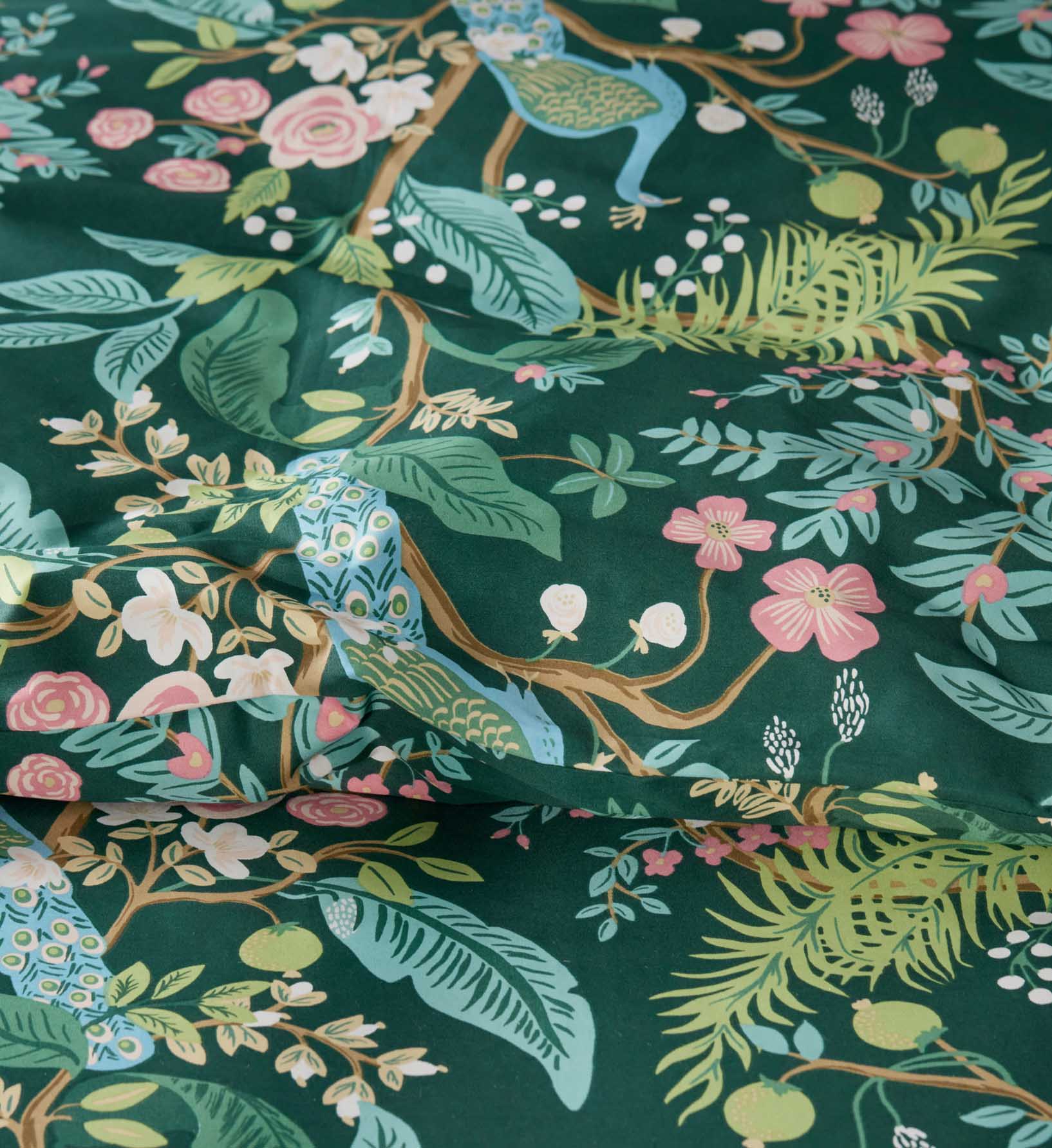 Sateen Comforter - Peacock Emerald