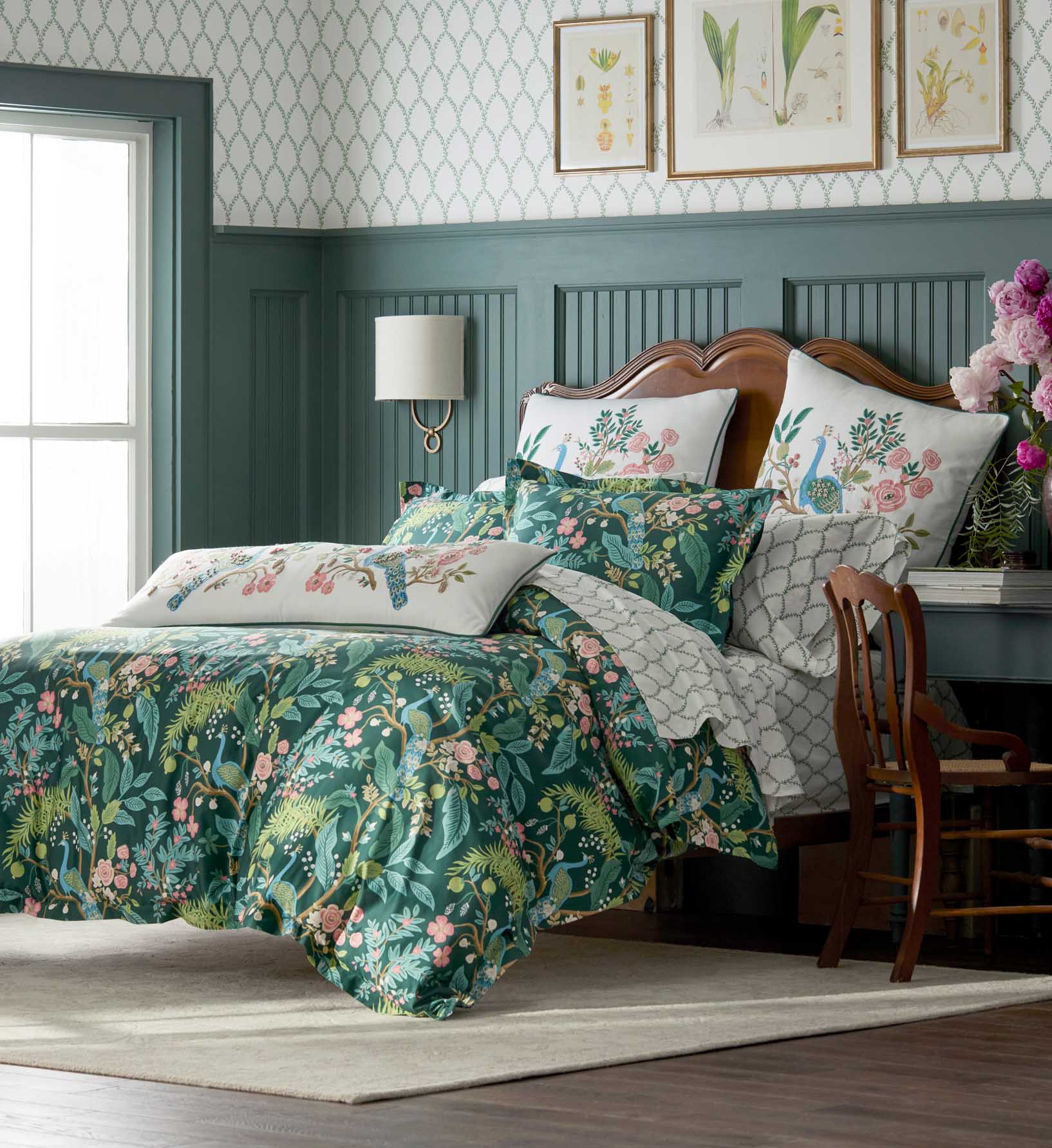 Sateen Comforter - Peacock Emerald
