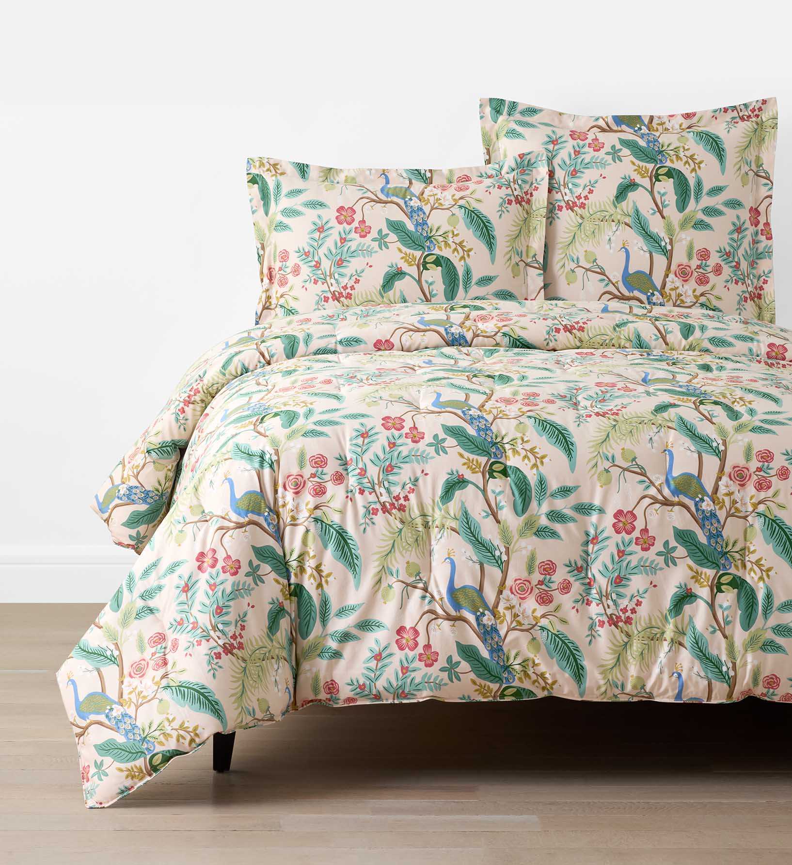 Sateen Comforter - Peacock Blush