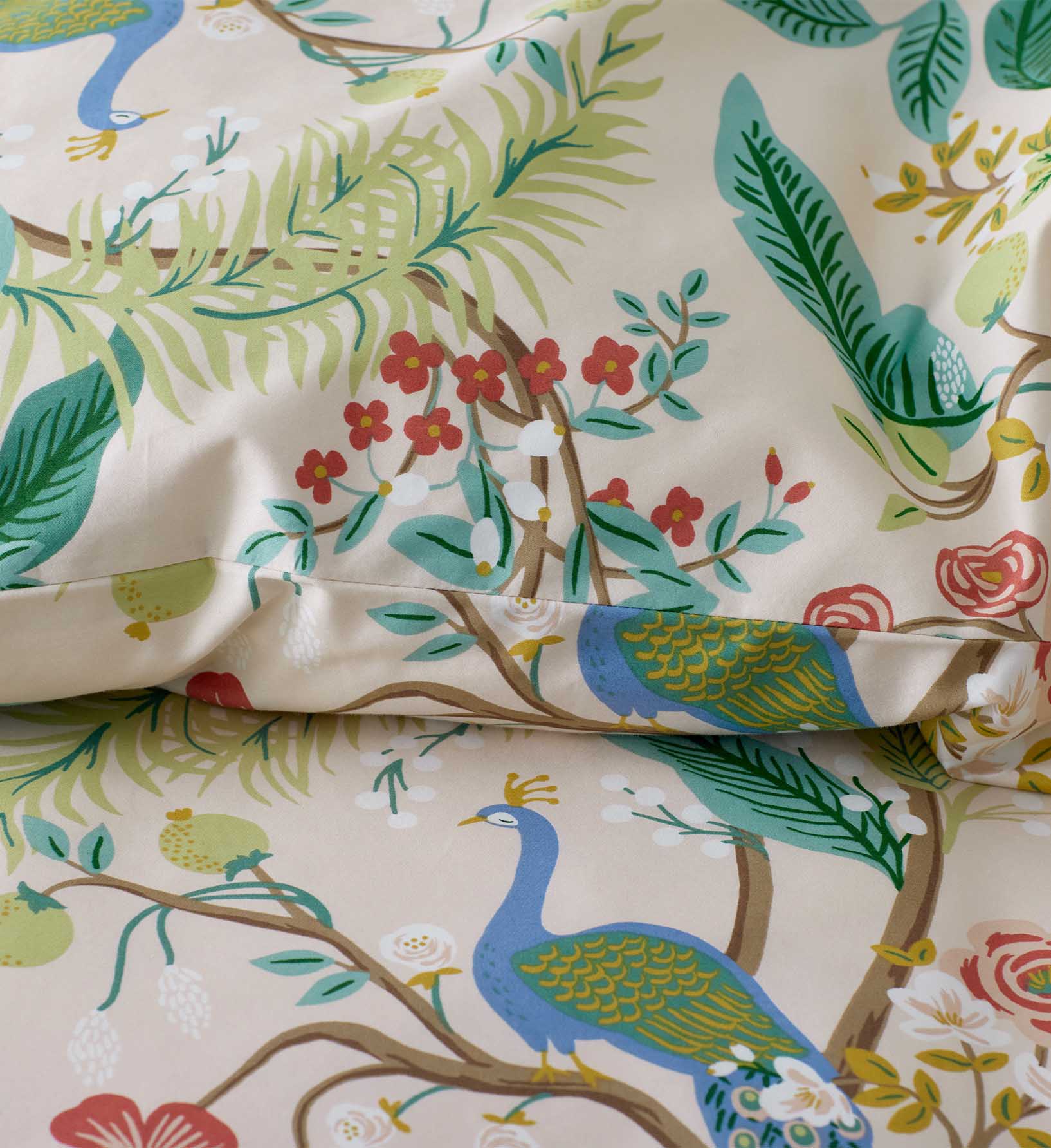 Sateen Comforter - Peacock Blush