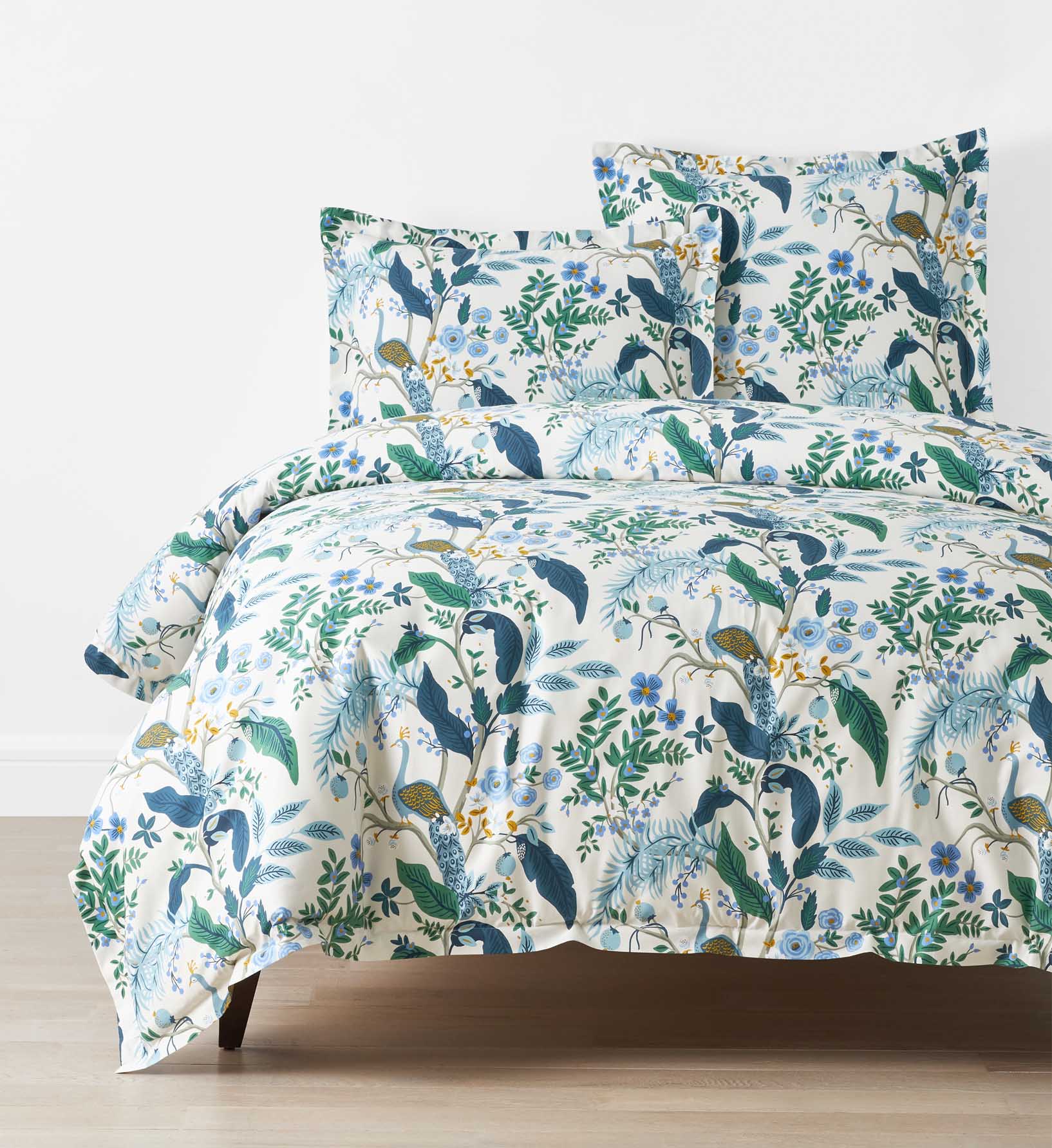 Sateen Duvet Cover - Peacock Ivory