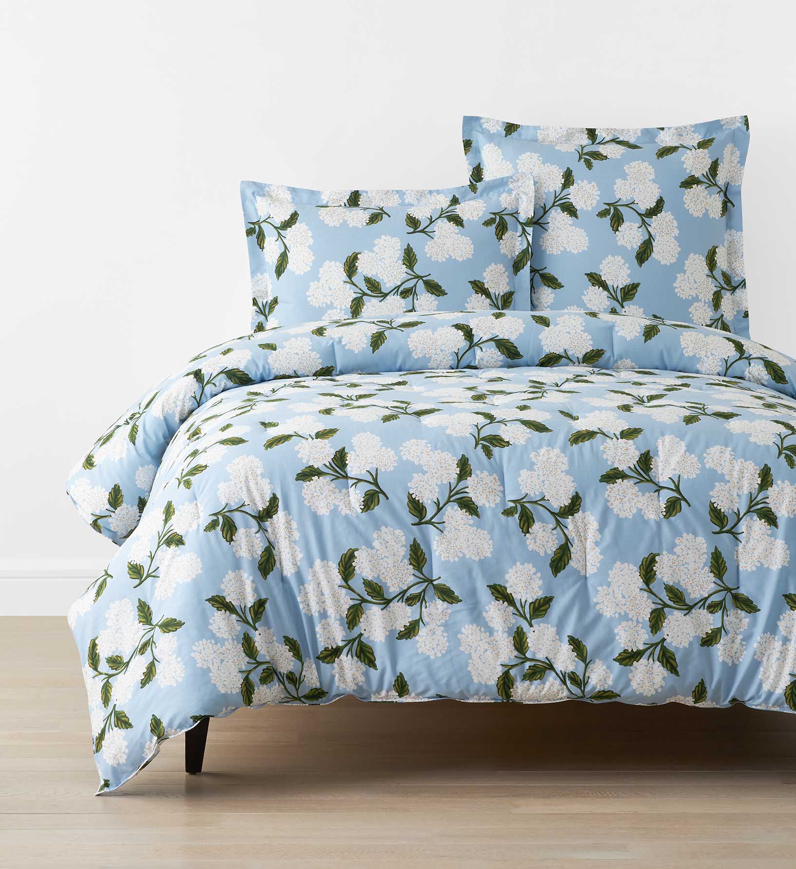 Percale Duvet Cover - Hydrangea