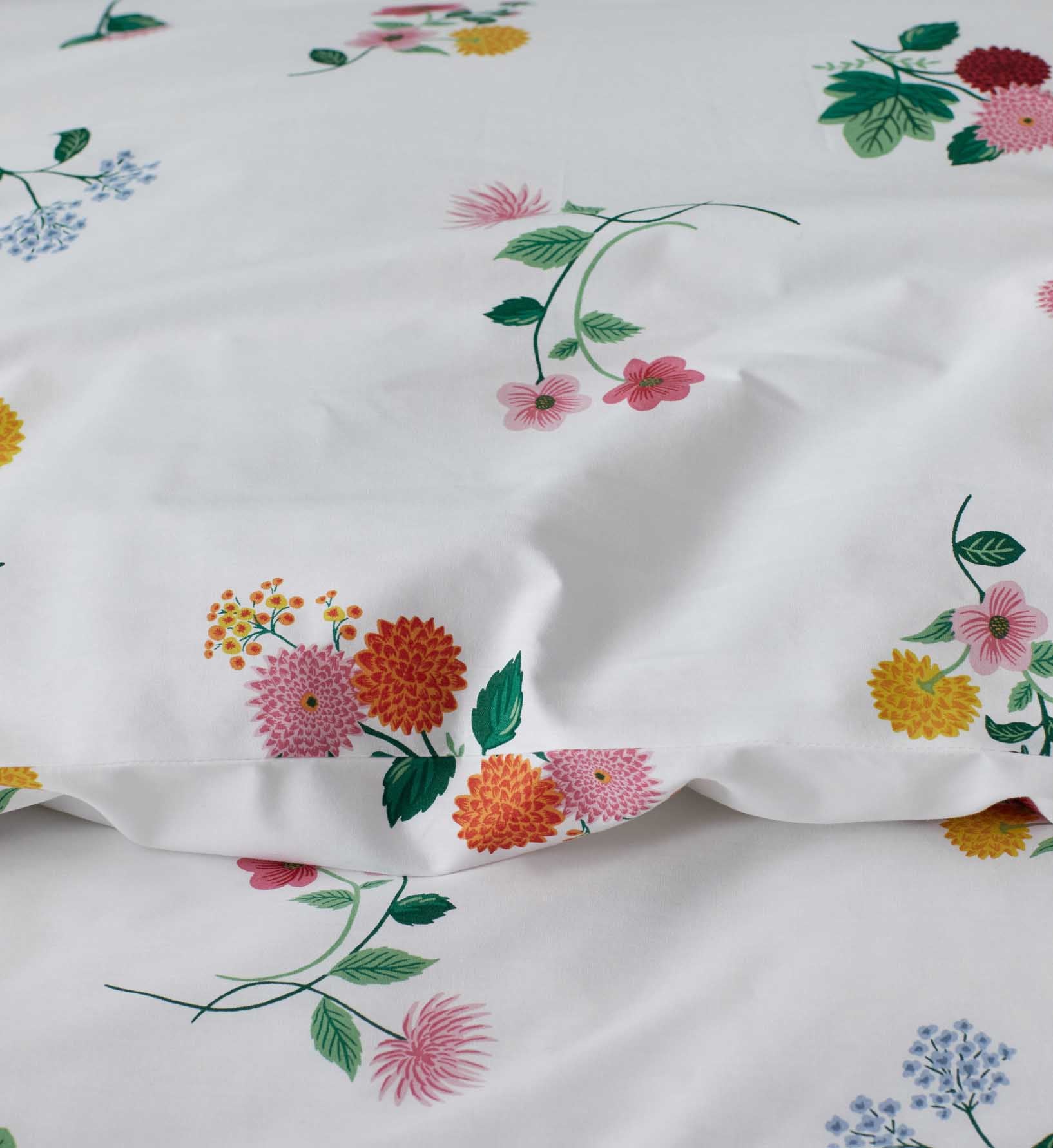 Percale Duvet Cover - Ditsy Dahlia