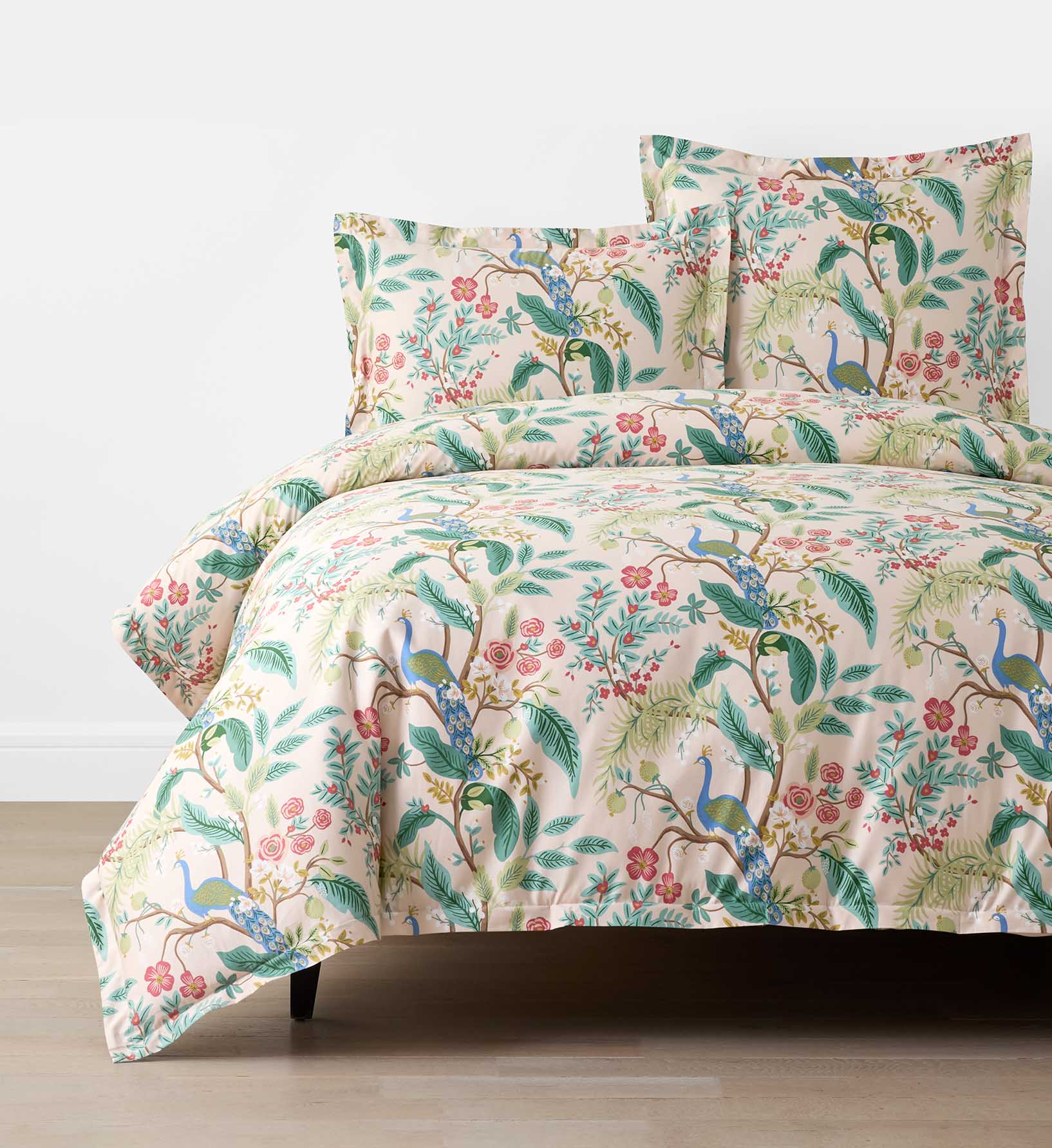 Sateen Duvet Cover - Peacock Blush