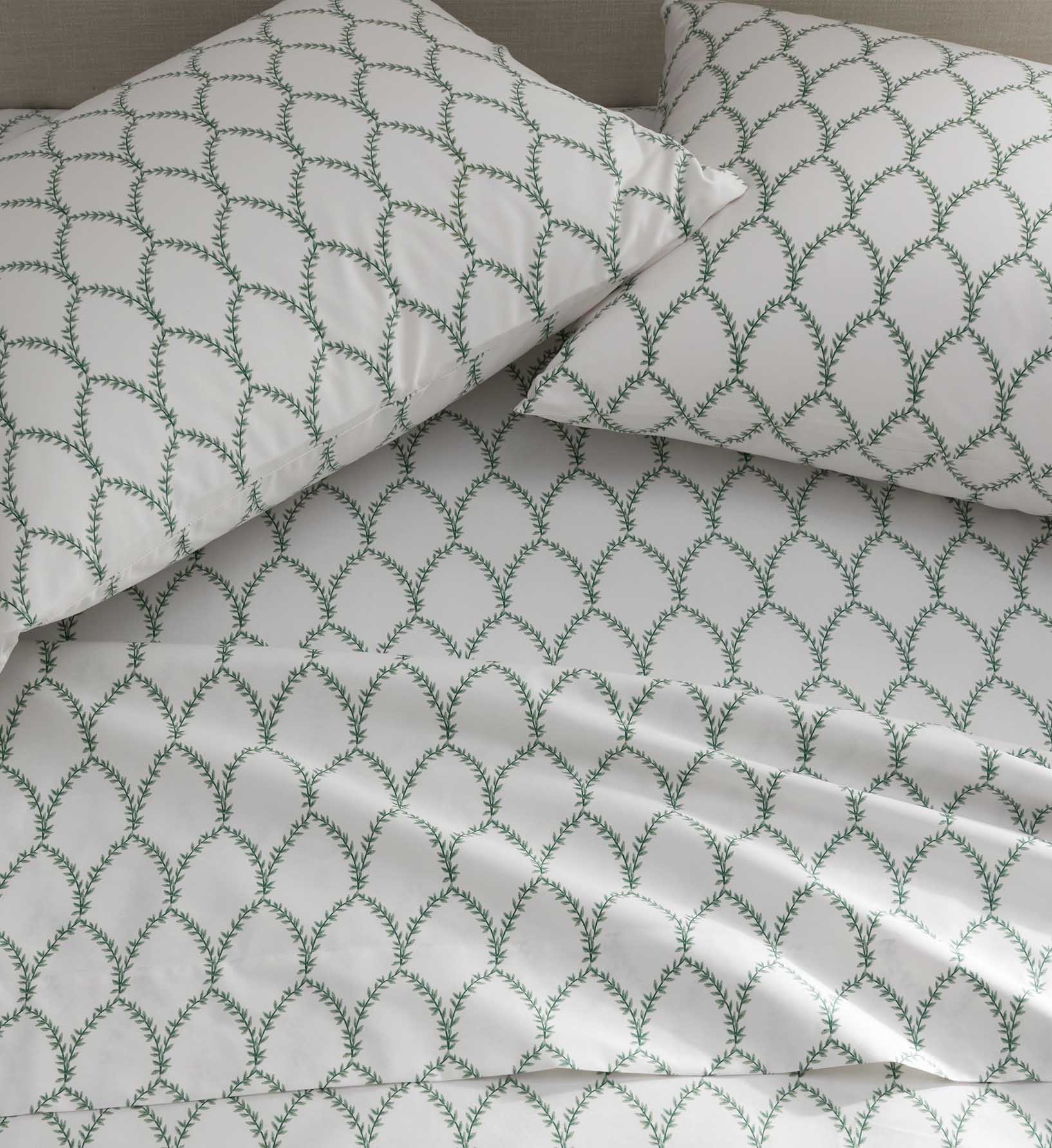 Sateen Fitted Sheet - Laurel Sage