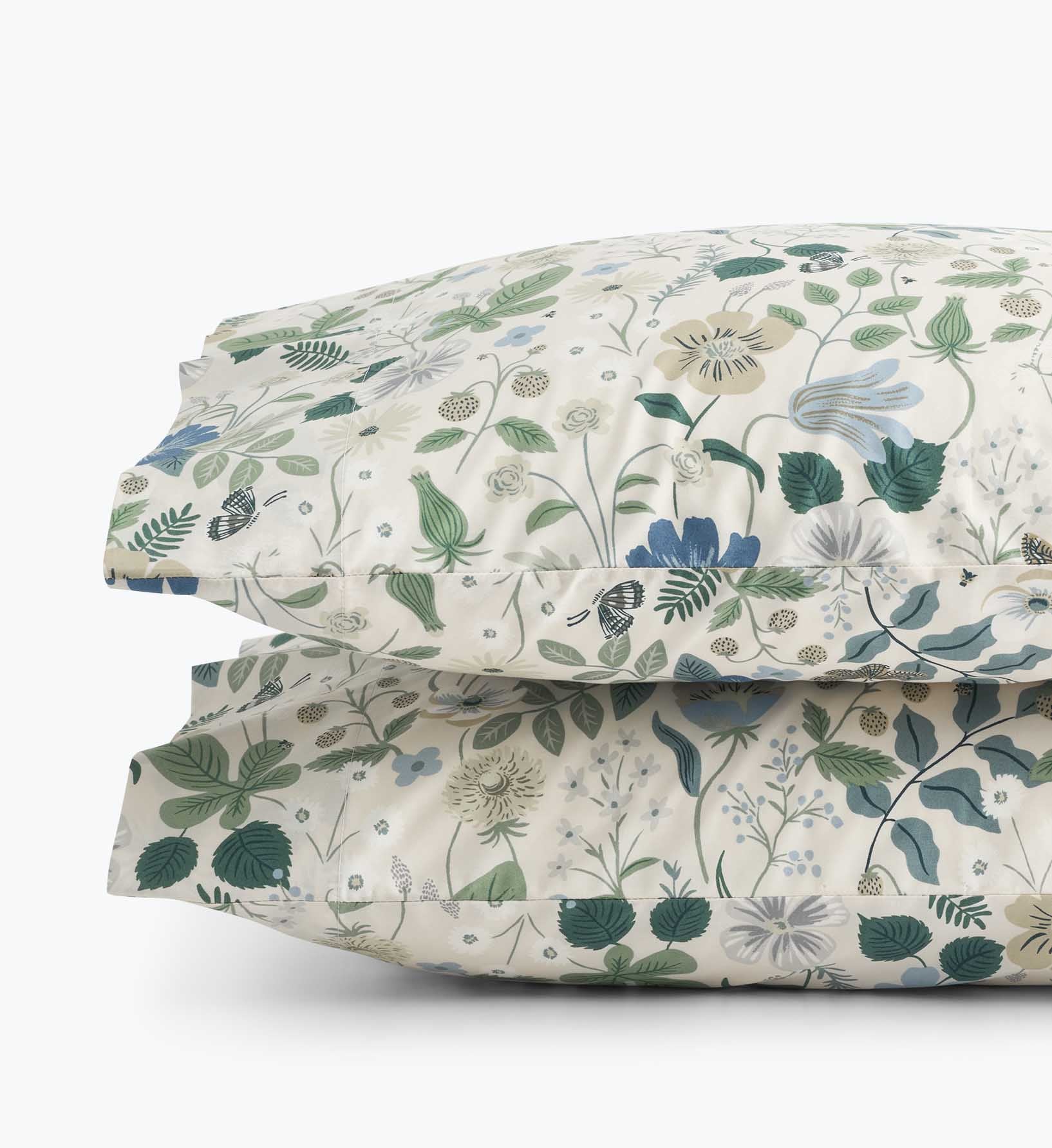 Percale Pillowcases - Strawberry Fields Beige