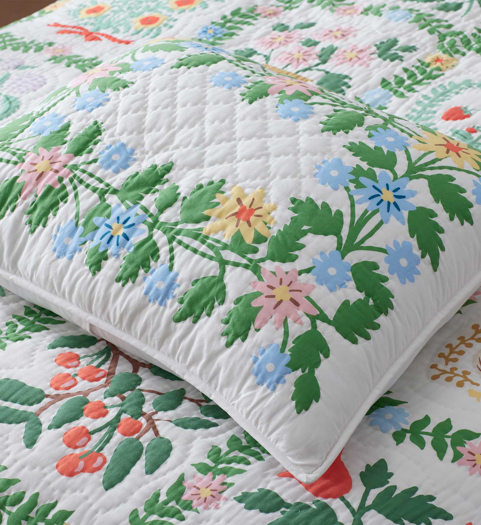 Cotton Quilted Sham - Helena