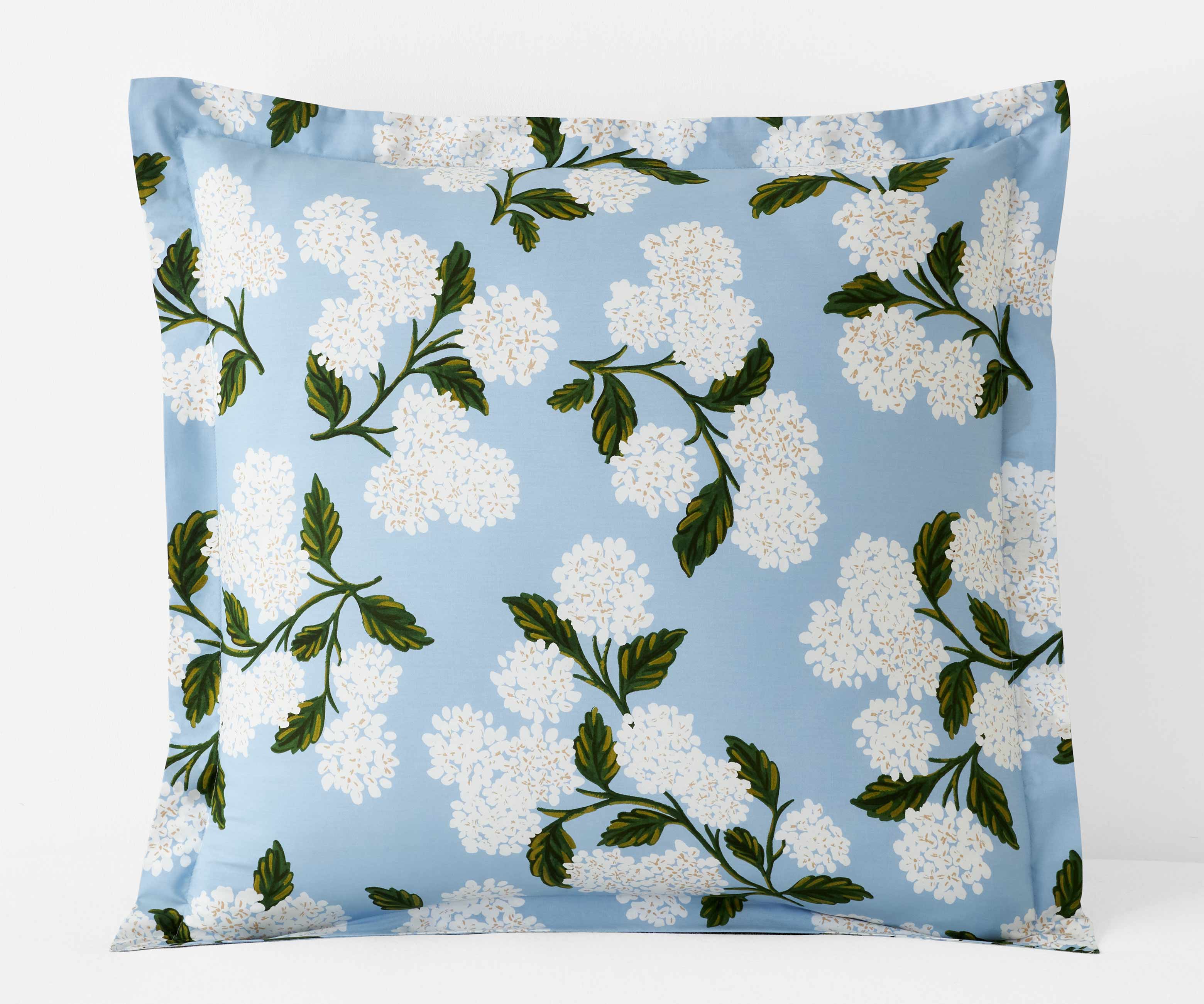 Percale Sham - Hydrangea
