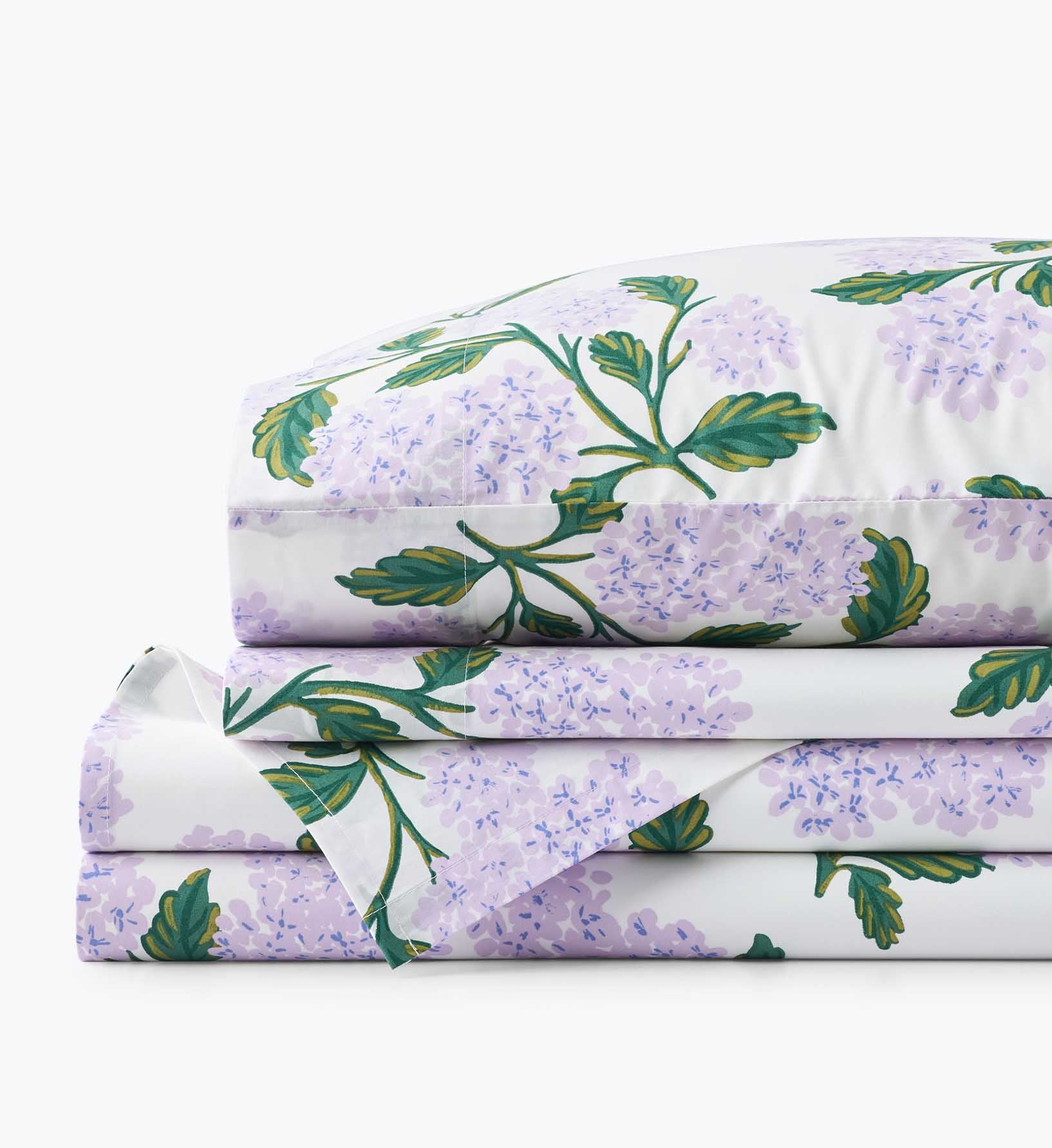 Percale Sheet Set - Hydrangea Lilac