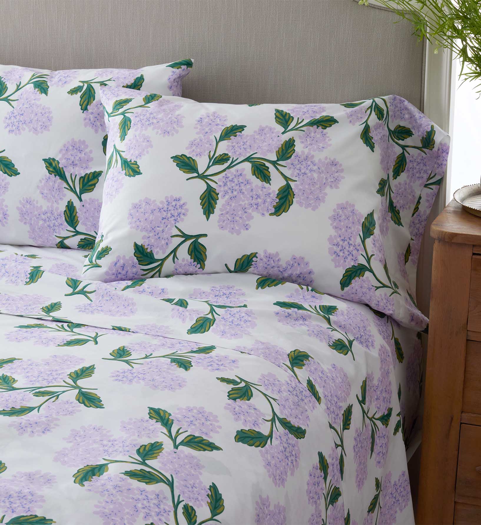 Percale Sheet Set - Hydrangea Lilac