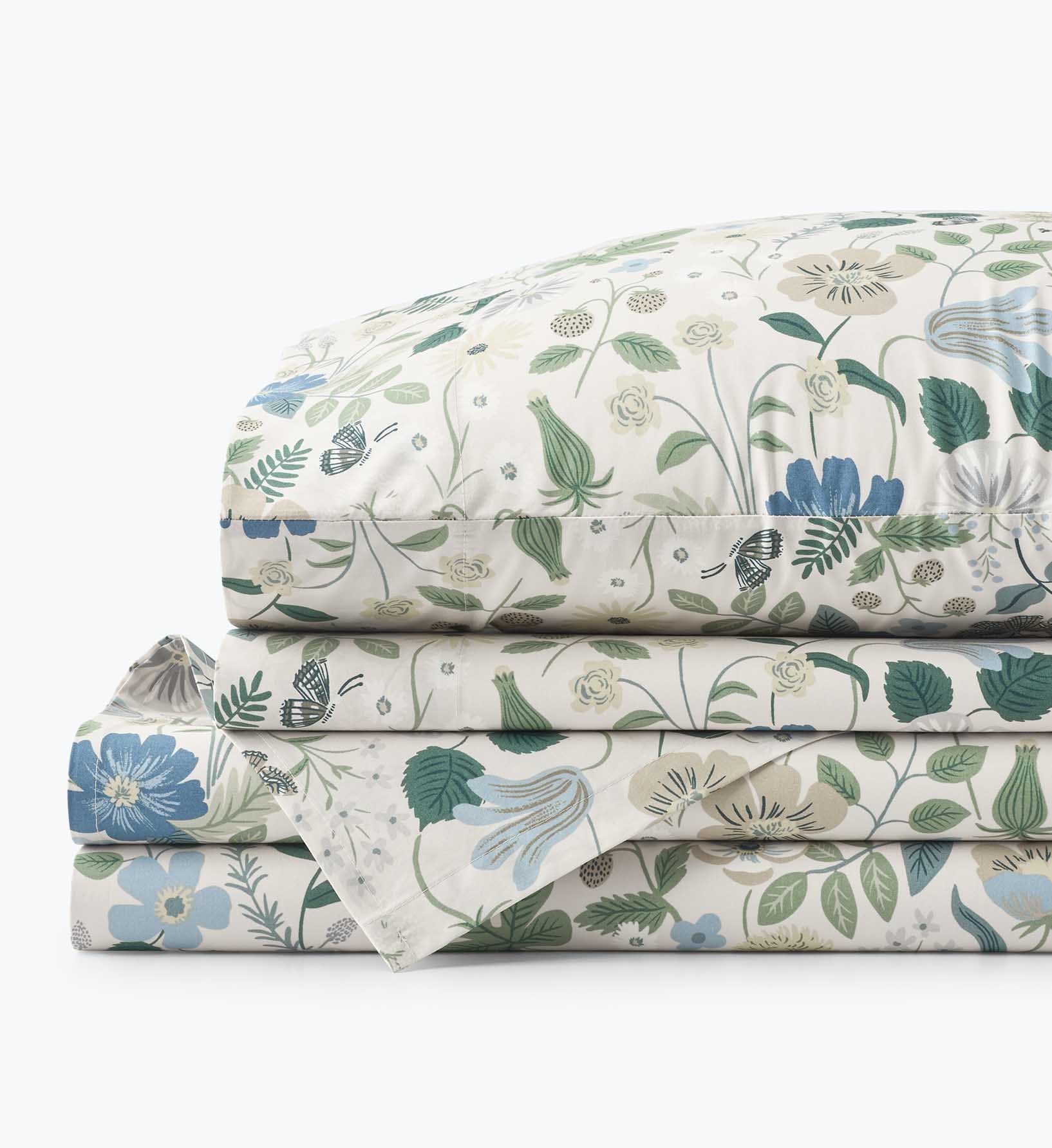 Percale Sheet Set - Strawberry Fields Beige