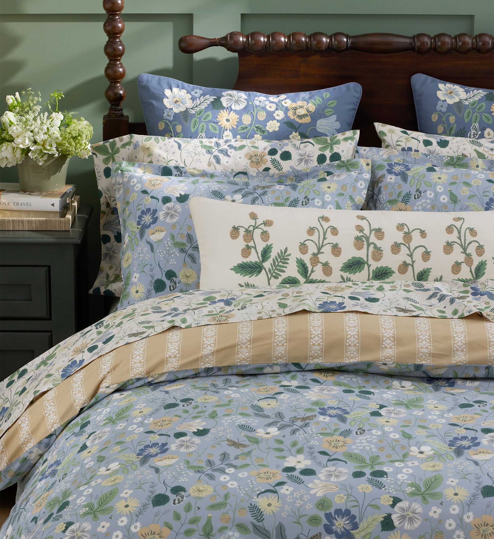 Percale Sheet Set - Strawberry Fields Beige