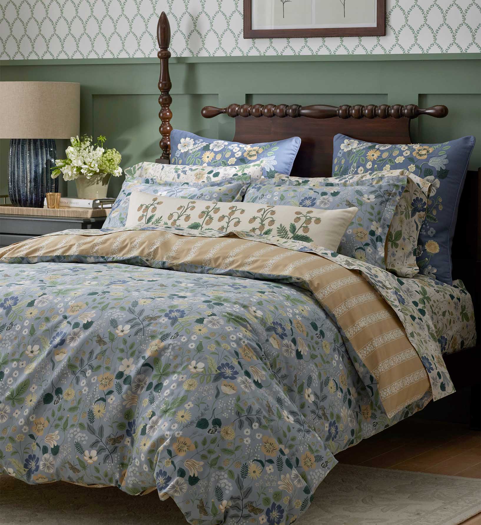 Percale Sheet Set - Strawberry Fields Beige