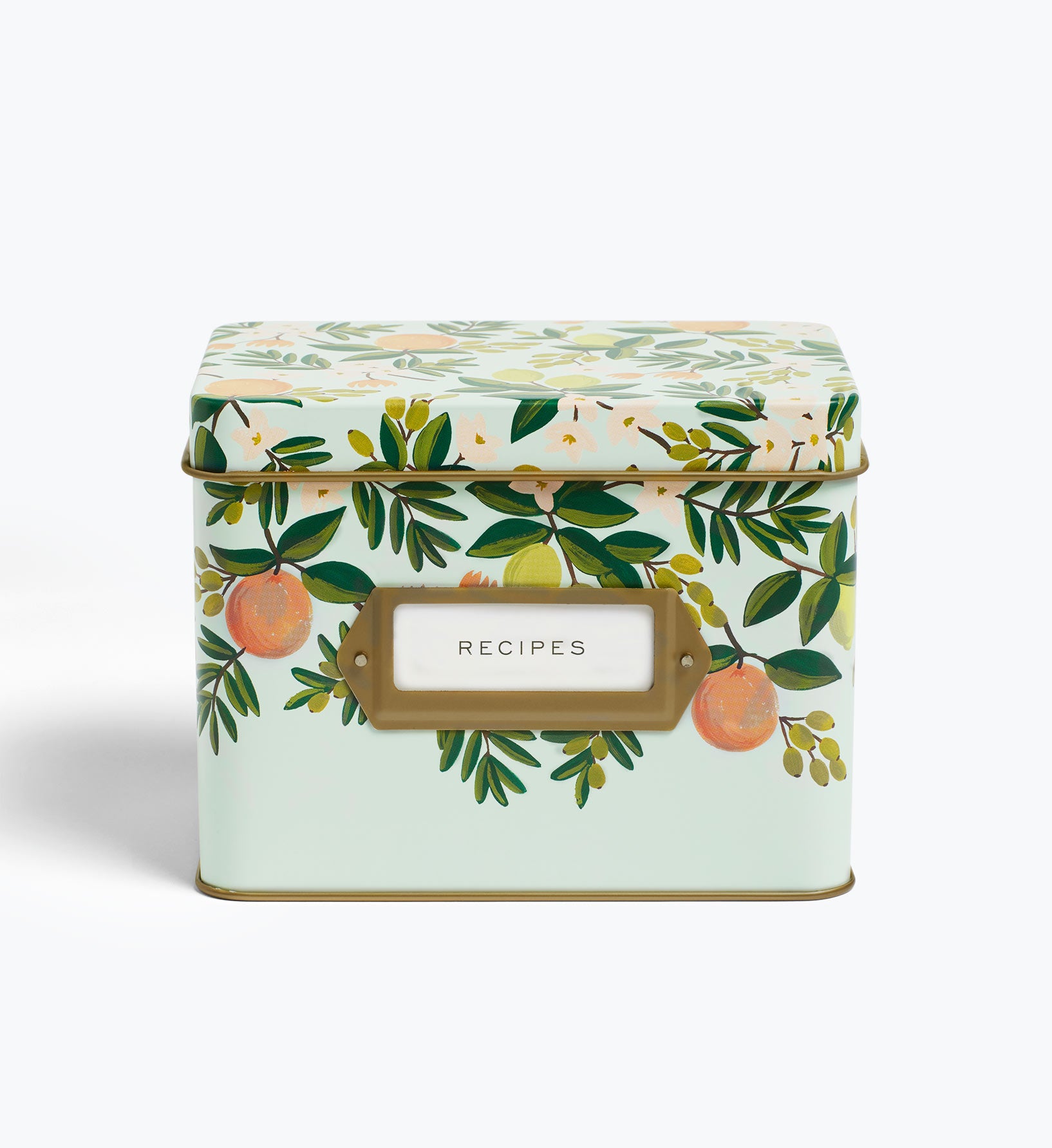 Recipe Tin - Citrus Floral