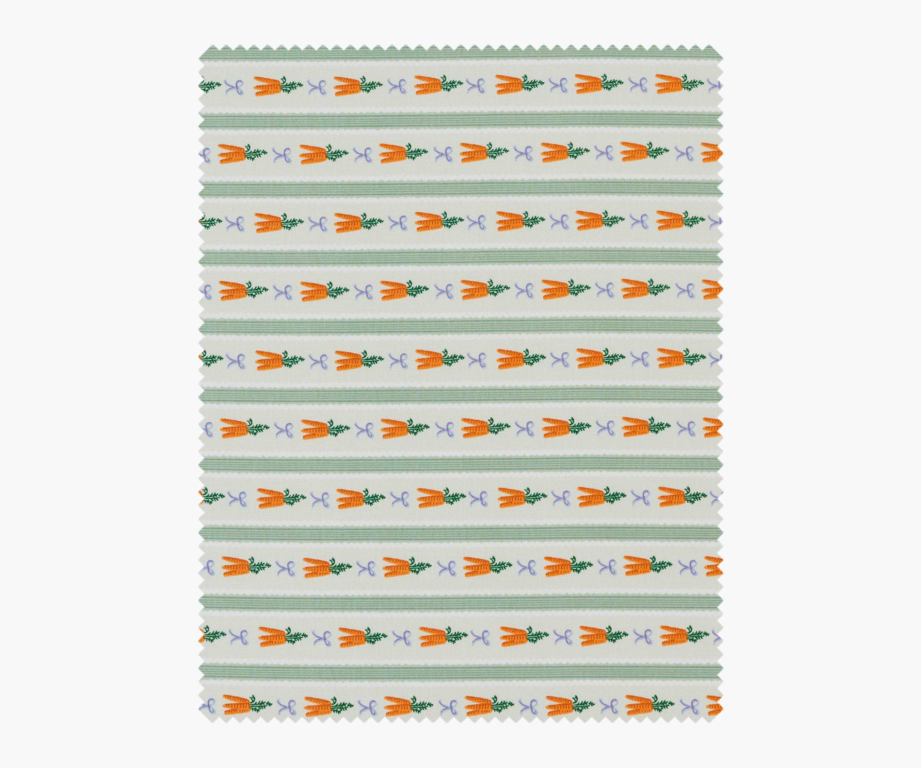 Carrot Patch Cotton Fabric - Mint