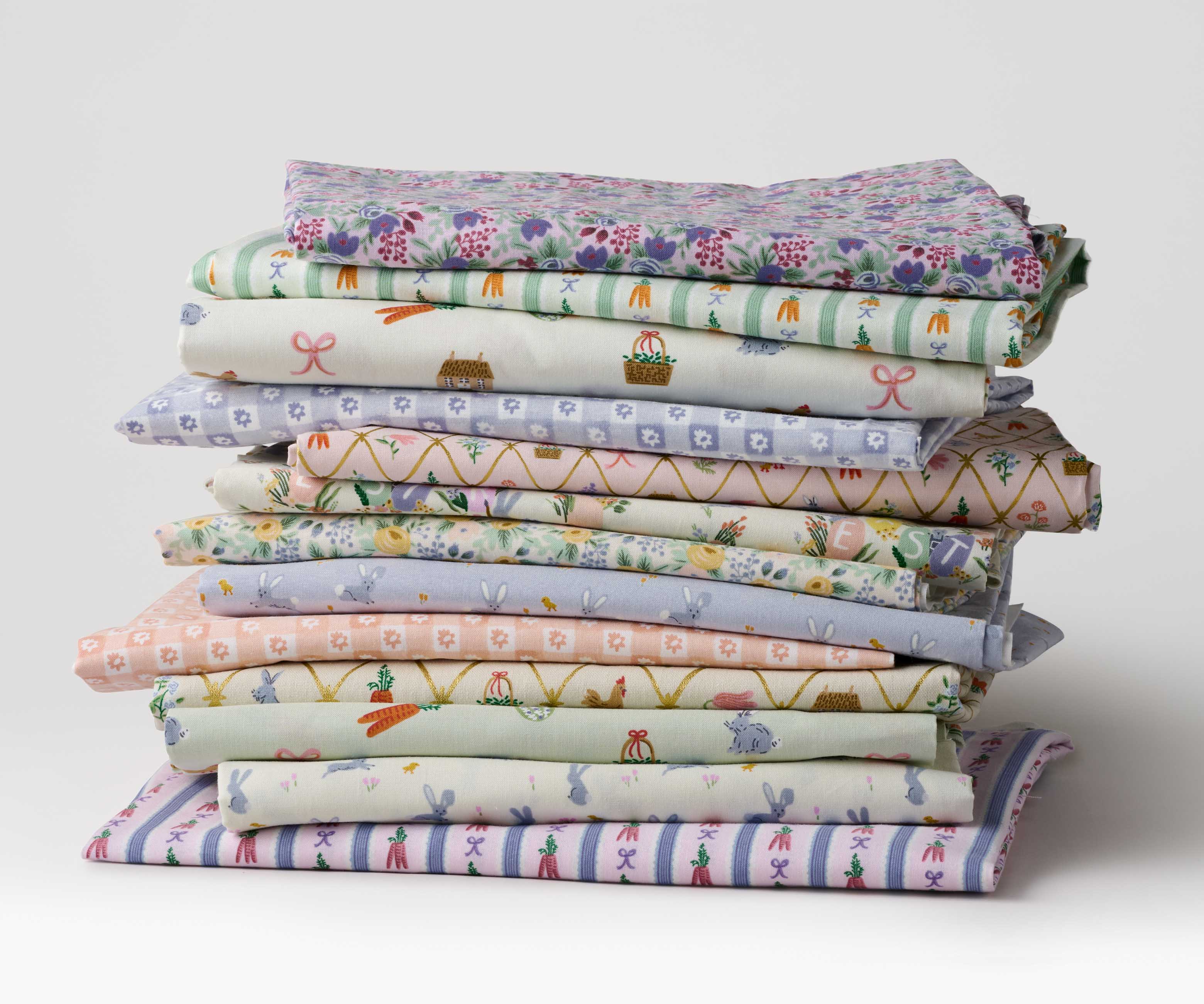 Bunnies Cotton Fabric - Cream