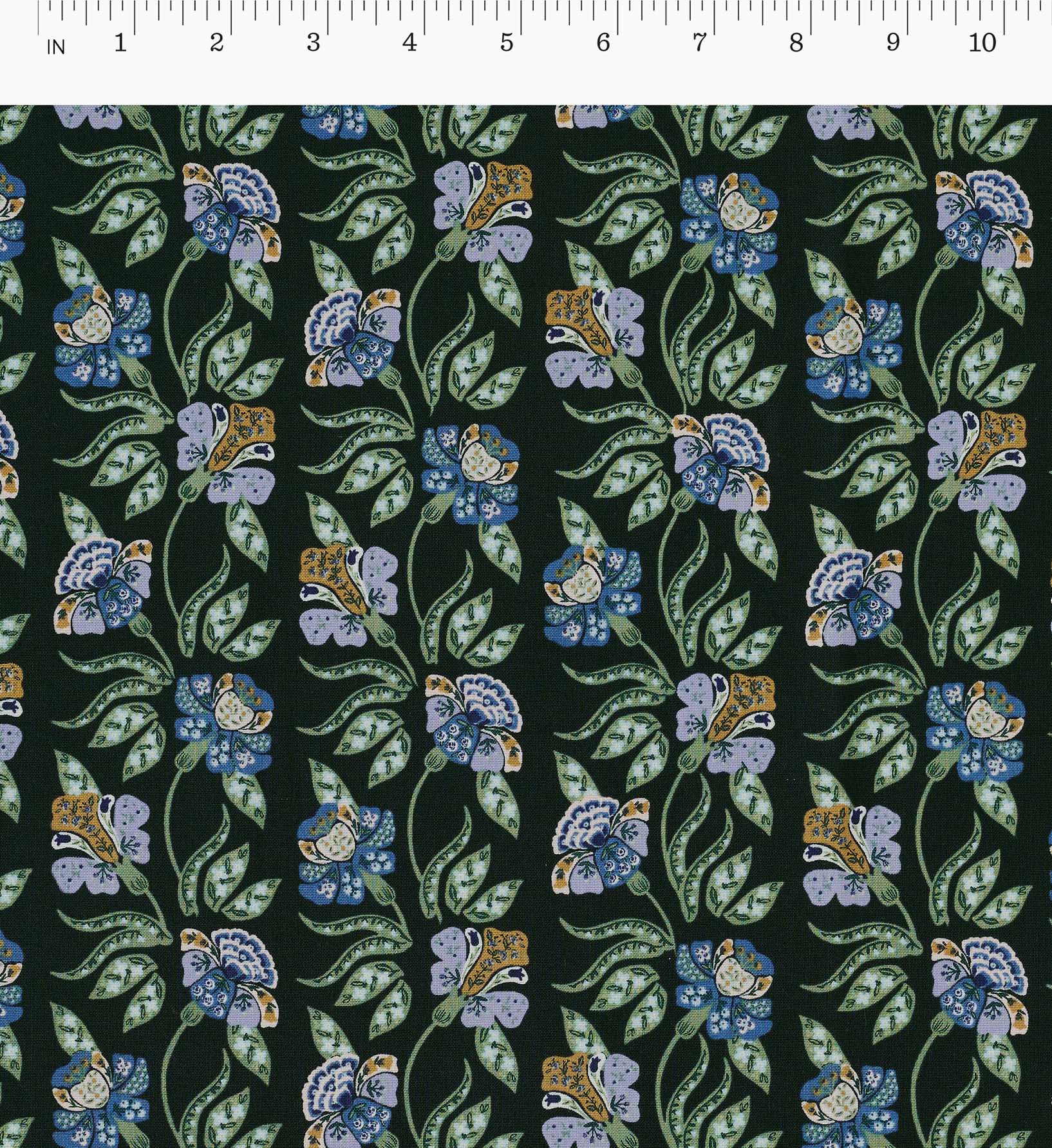 Posy Cotton Fabric - Hunter
