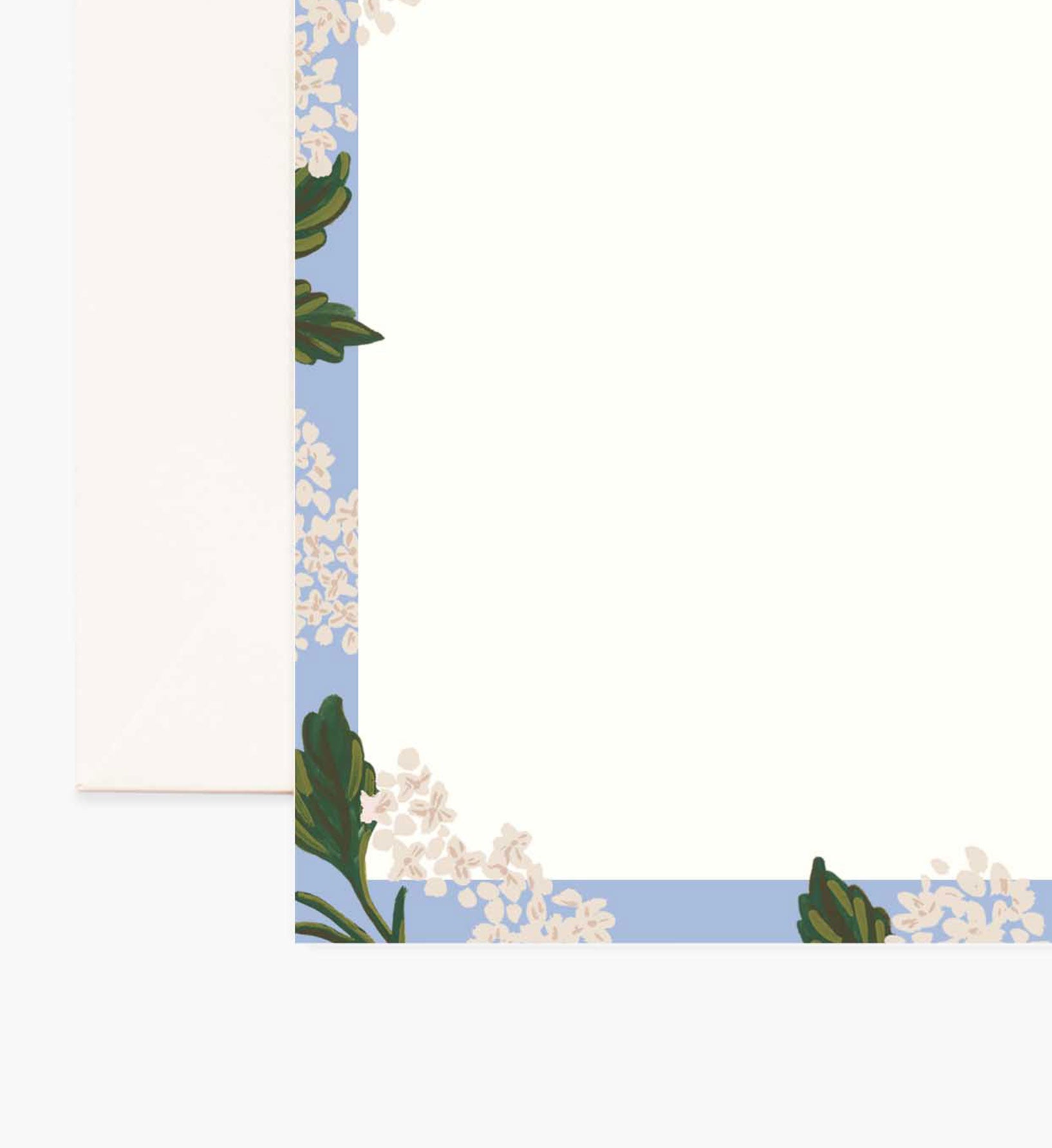 Floral Personalized Stationery  - Hydrangea