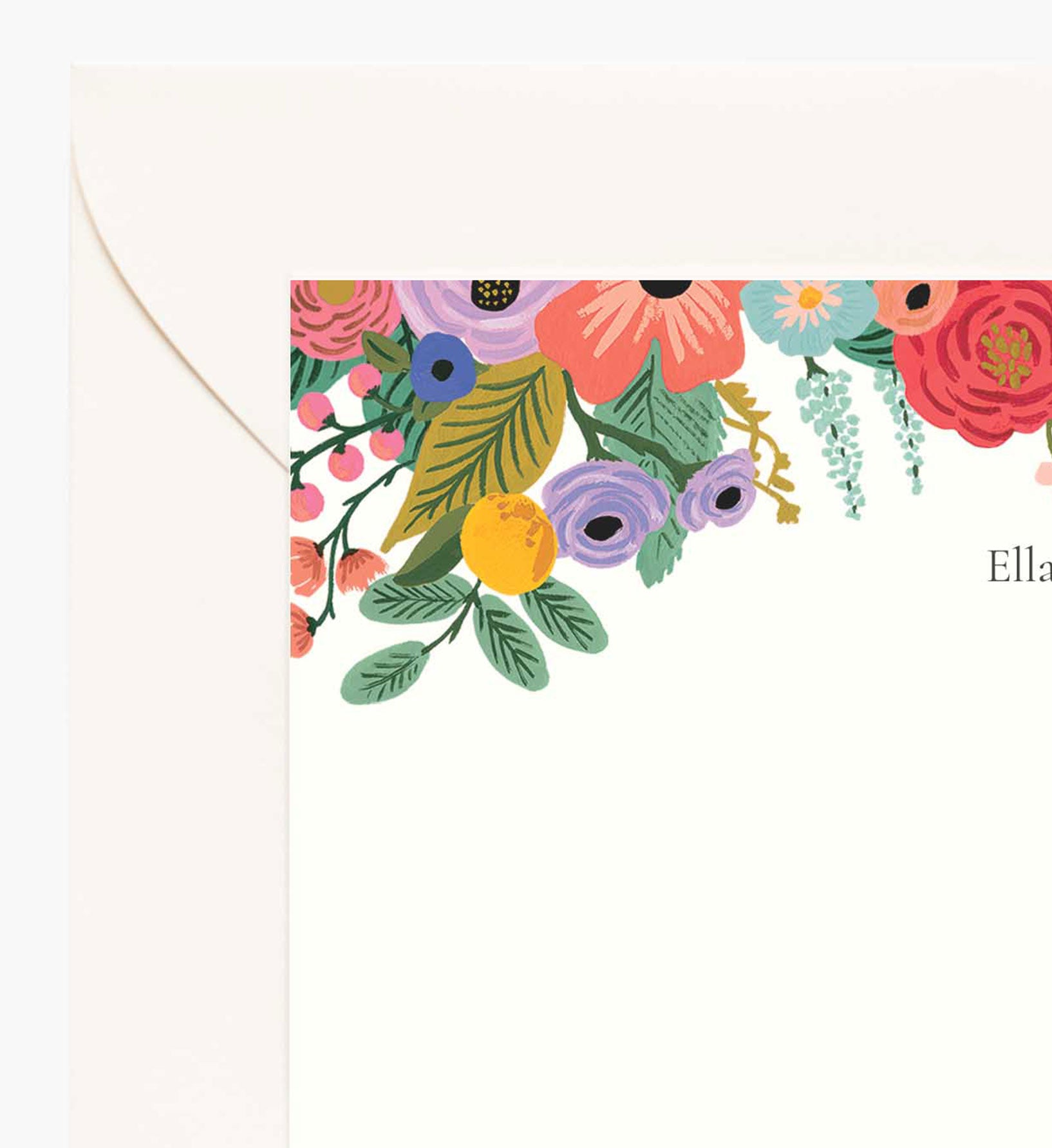 Floral Personalized Stationery  - Garden Party