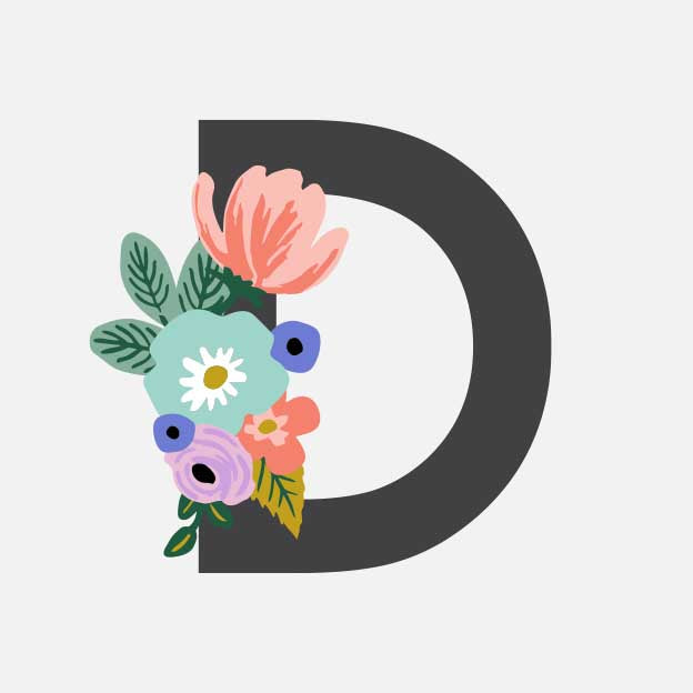 Monogram Personalized Stationery - D