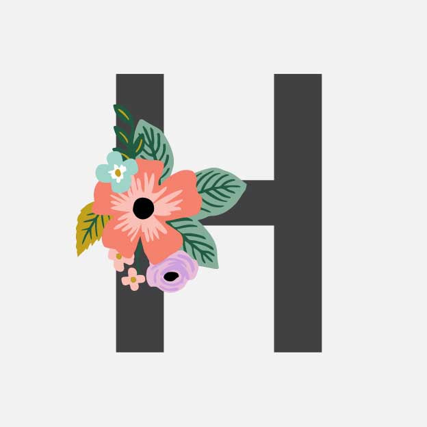 Monogram Personalized Stationery - H