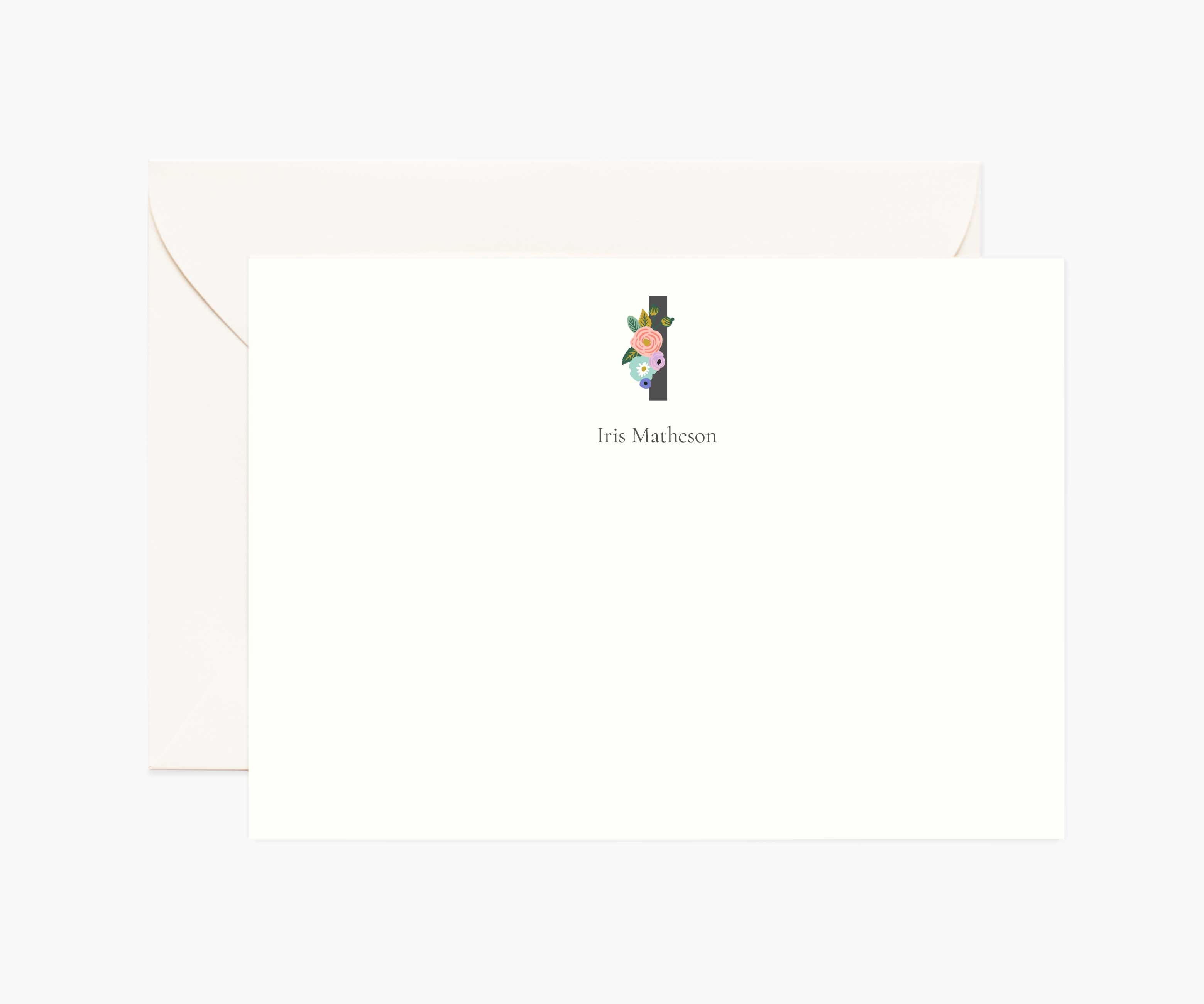 Monogram Personalized Stationery - I