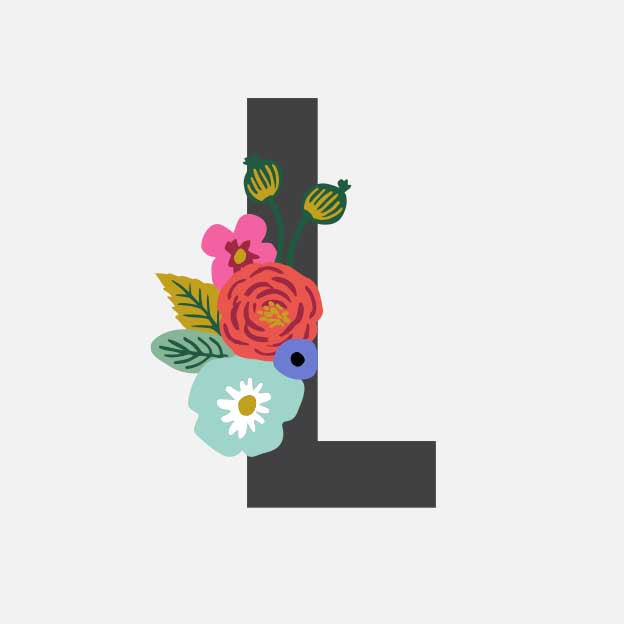 Monogram Personalized Stationery - L