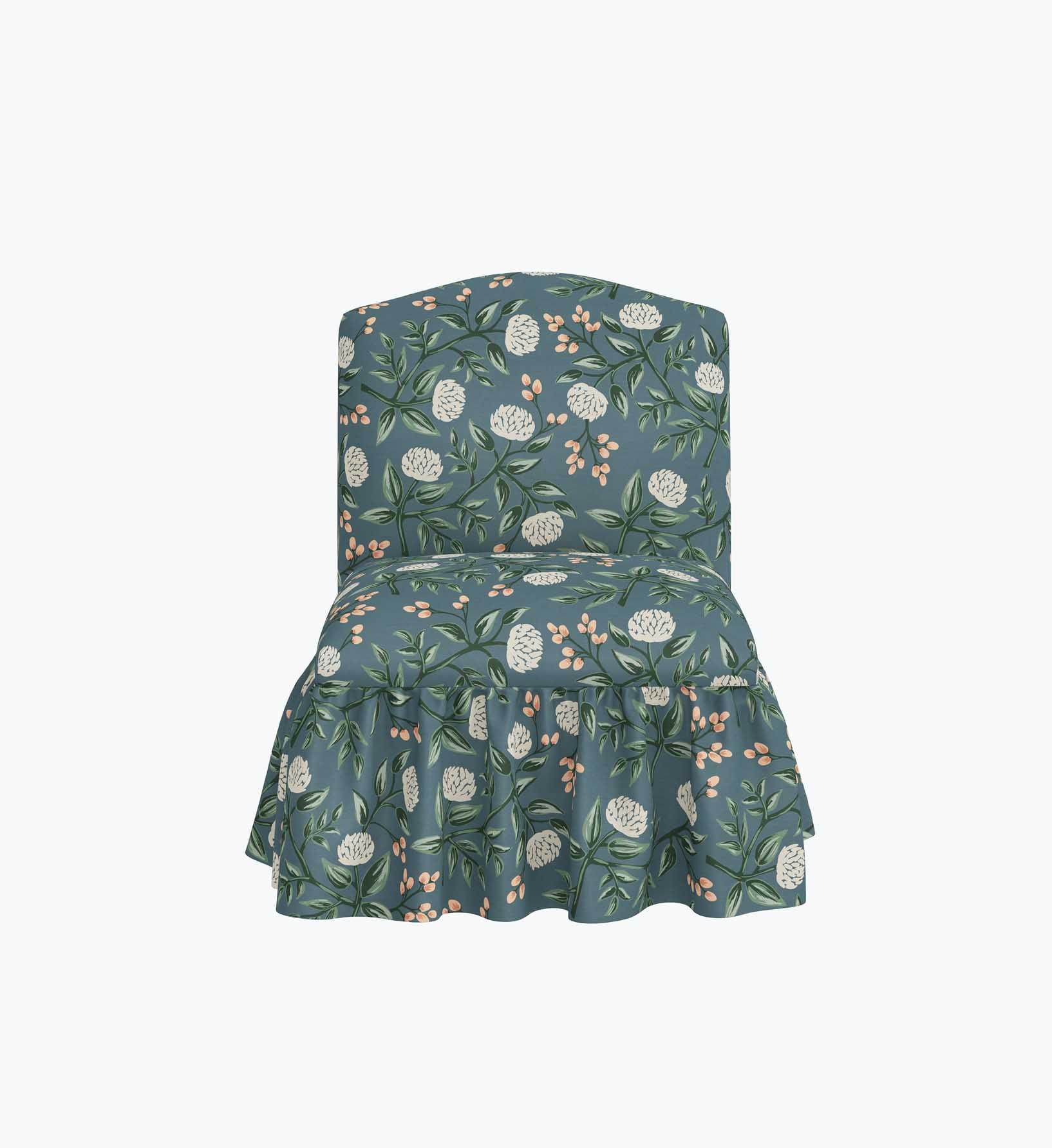 Edie Slipper Chair - Peonies