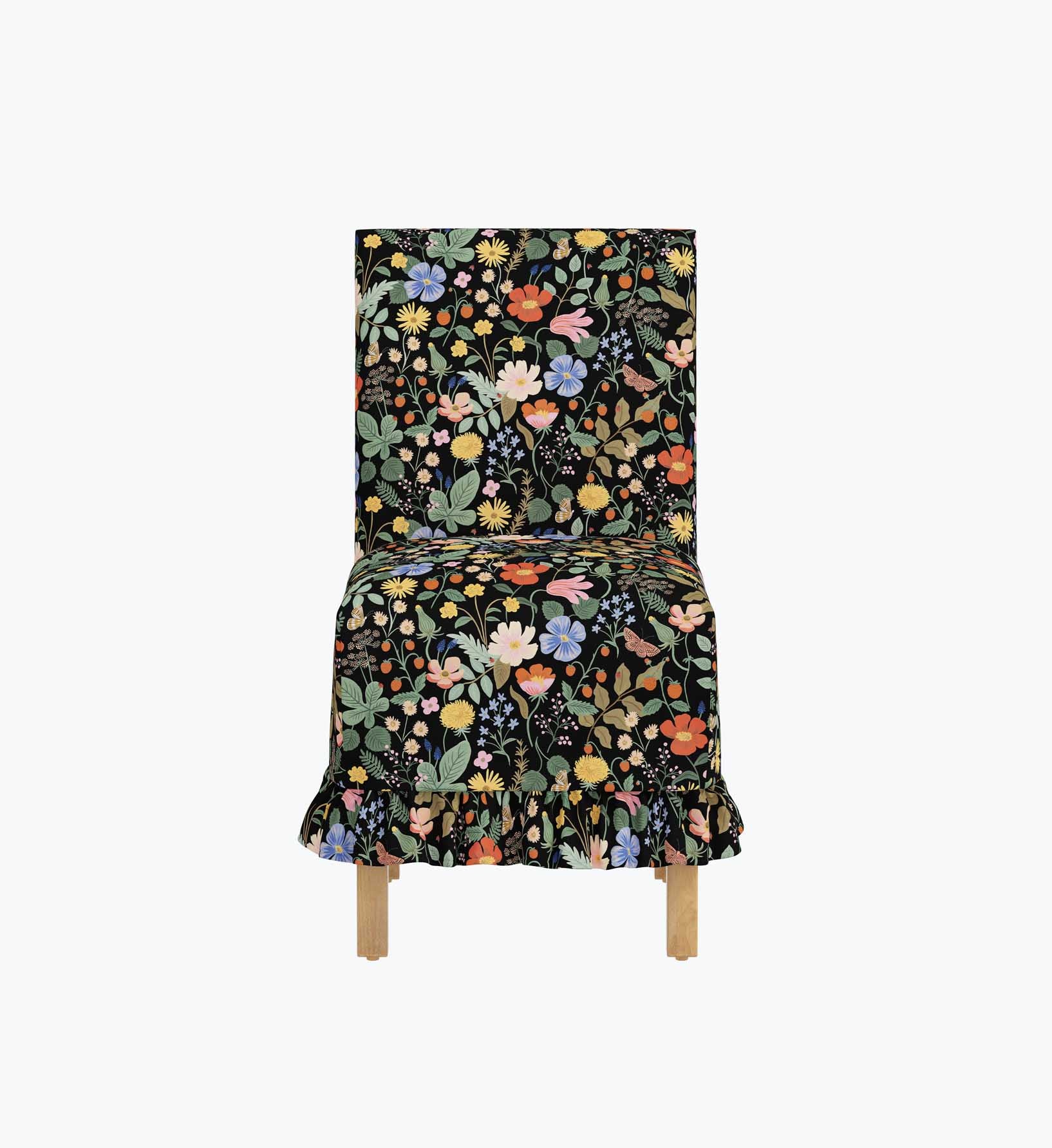 Louise Slipcover Dining Chair - Strawberry Fields