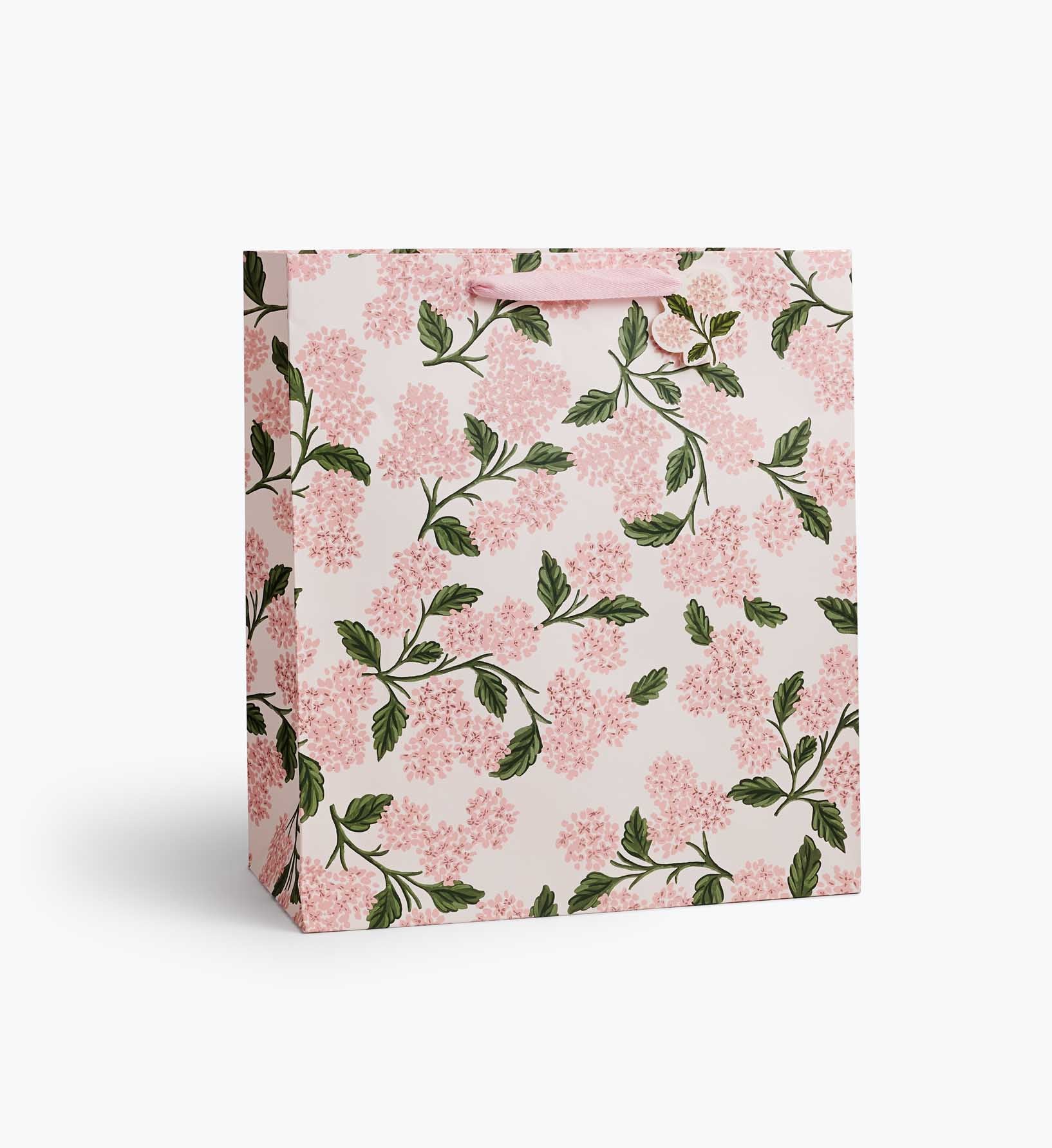 Pink Hydrangea Extra Large Gift Bag