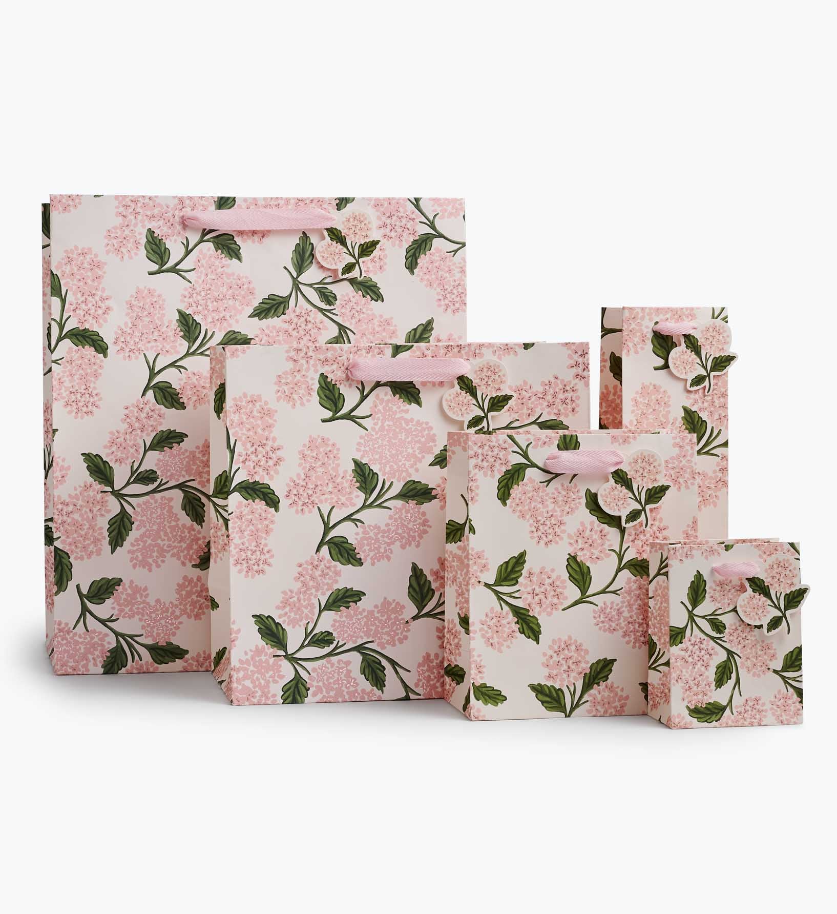 Pink Hydrangea Large Gift Bag