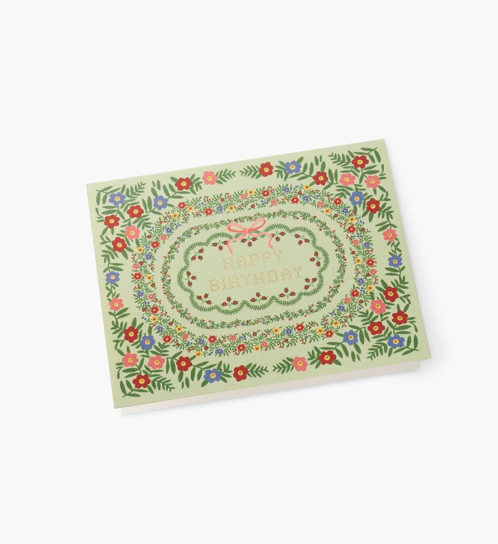 Rosette Birthday Card