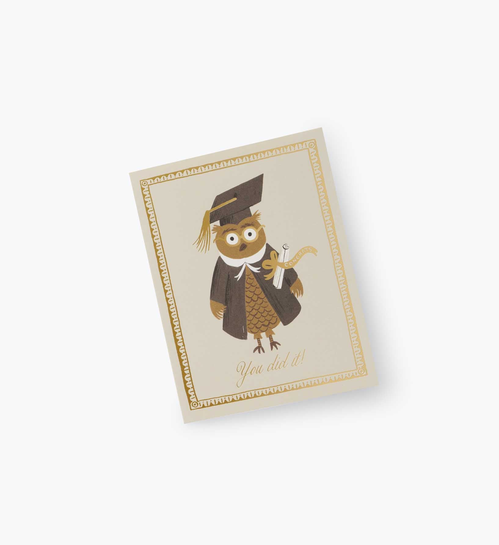Congrats Owl Graduation Card