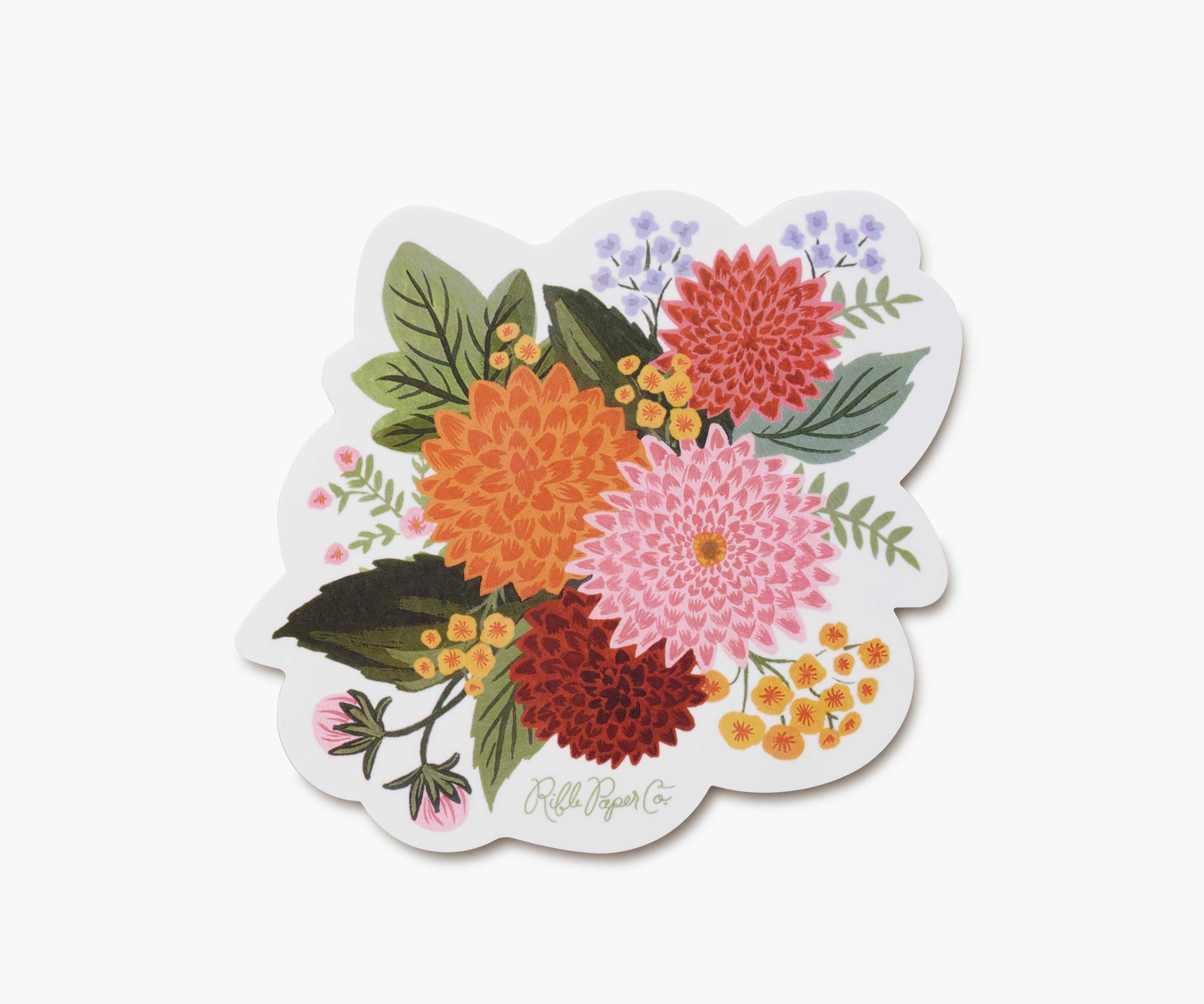 Dahlia Vinyl Sticker
