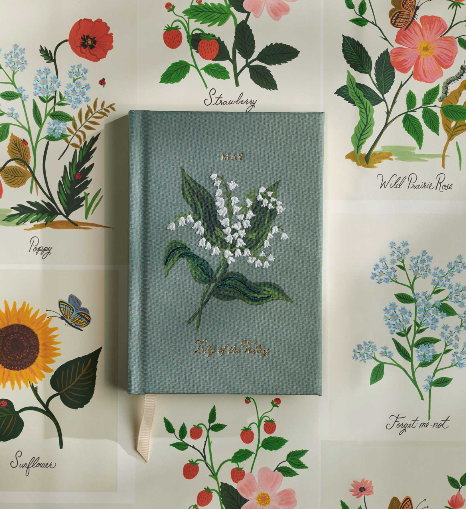 Birth Month Mini Embroidered Journal - May