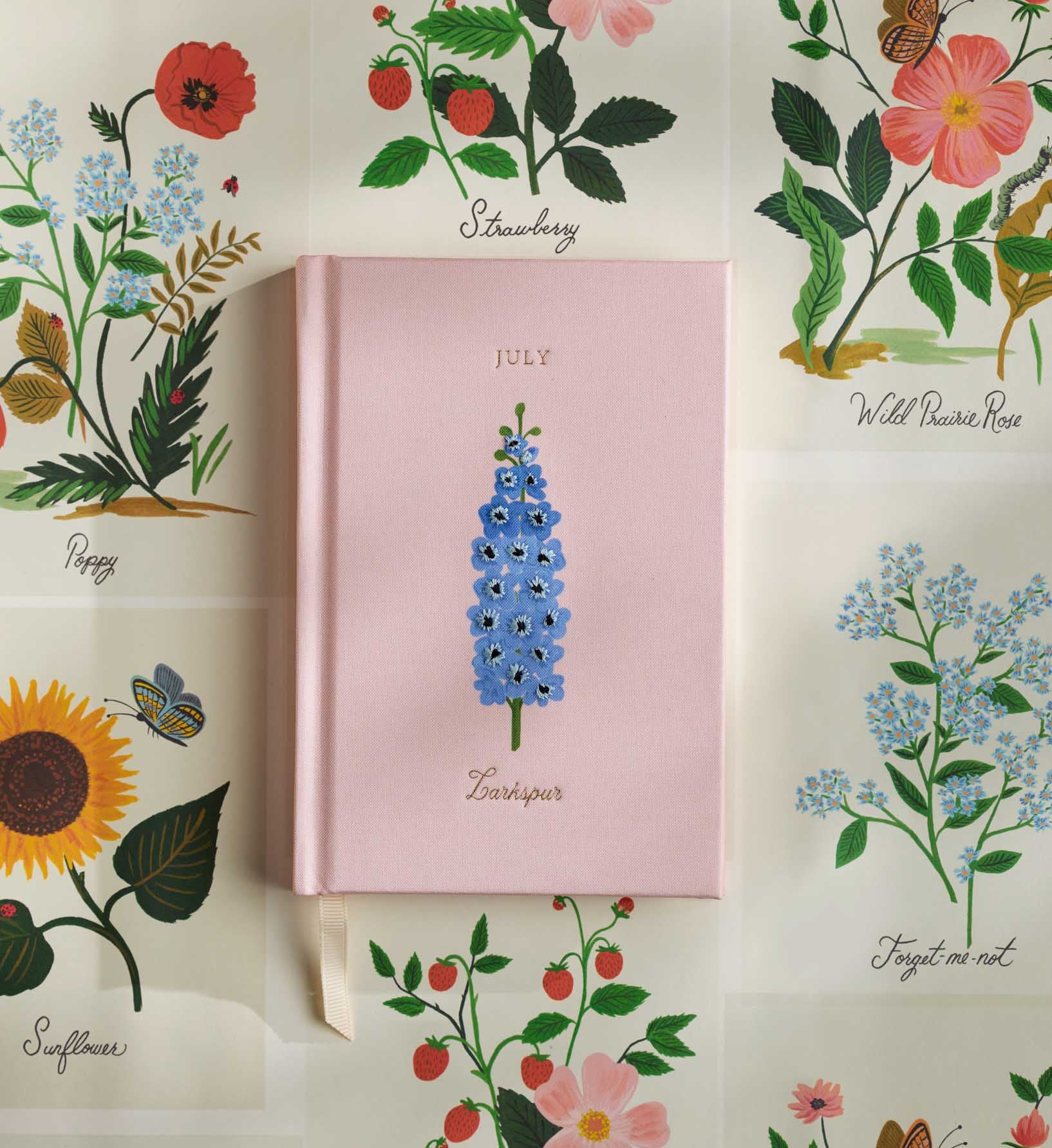 Birth Month Mini Embroidered Journal - July