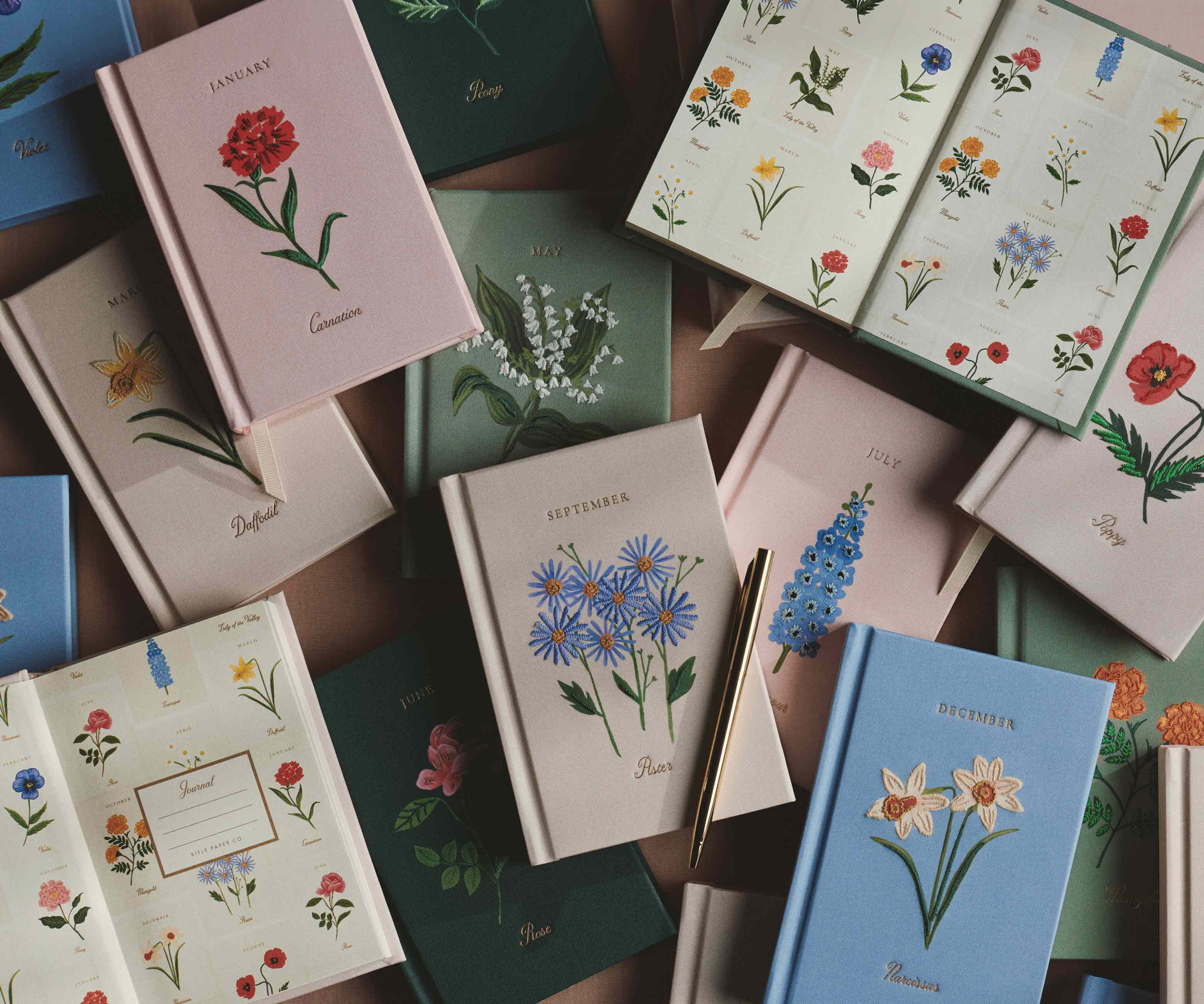 Birth Month Mini Embroidered Journal - November