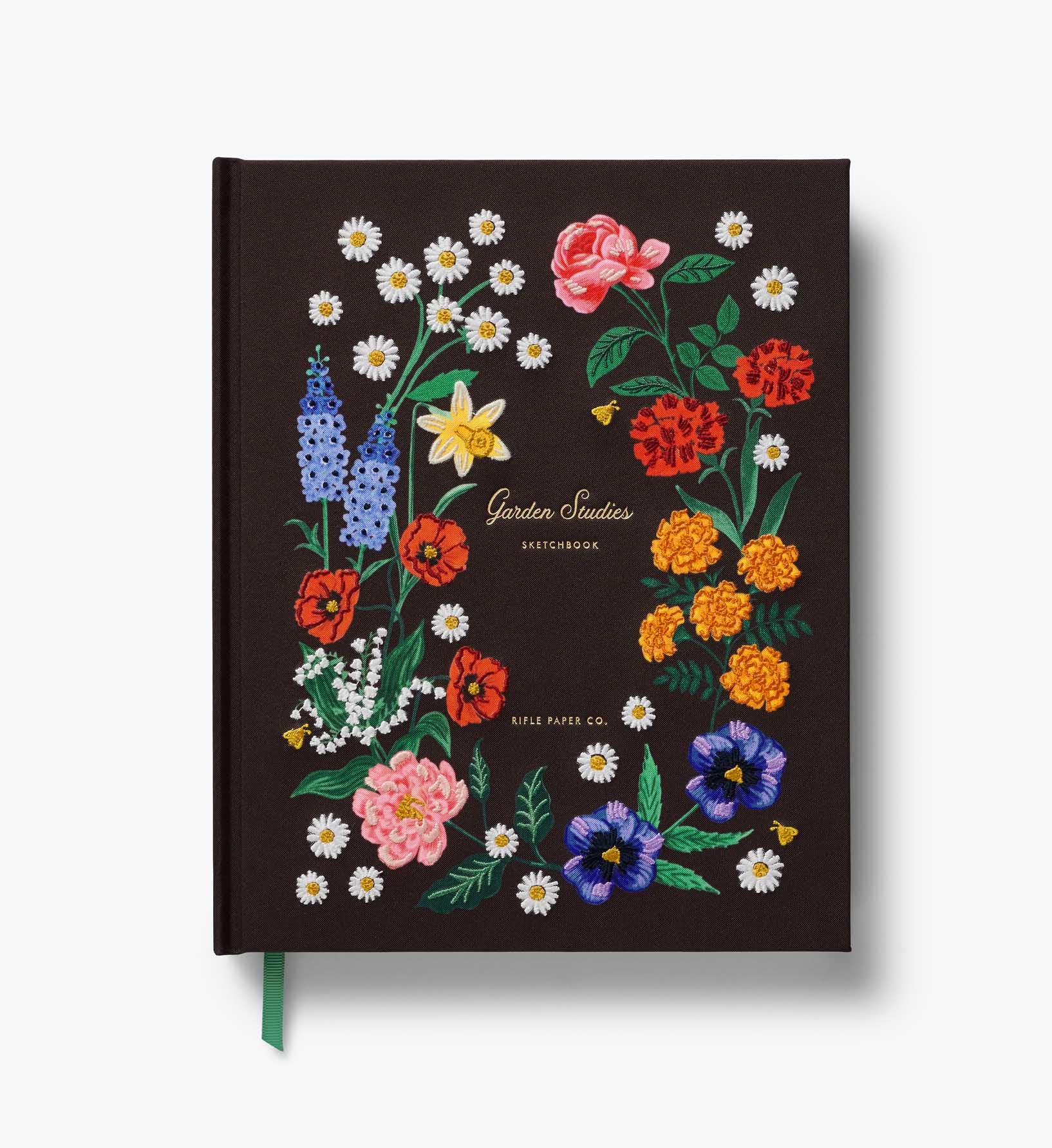 Embroidered Sketchbook - Garden Study