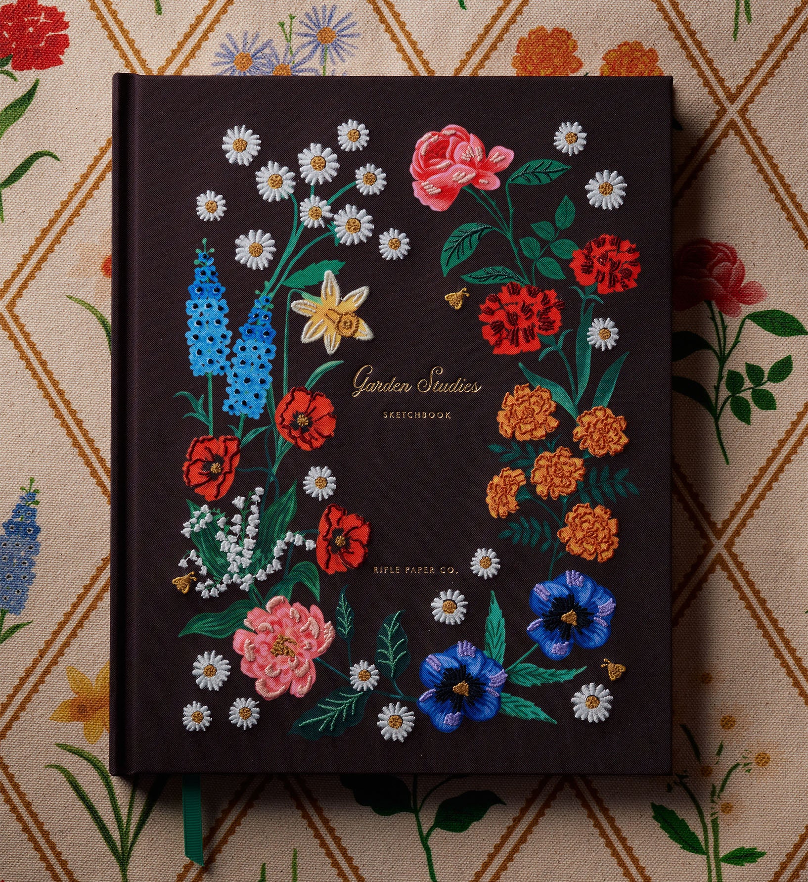 Embroidered Sketchbook - Garden Study