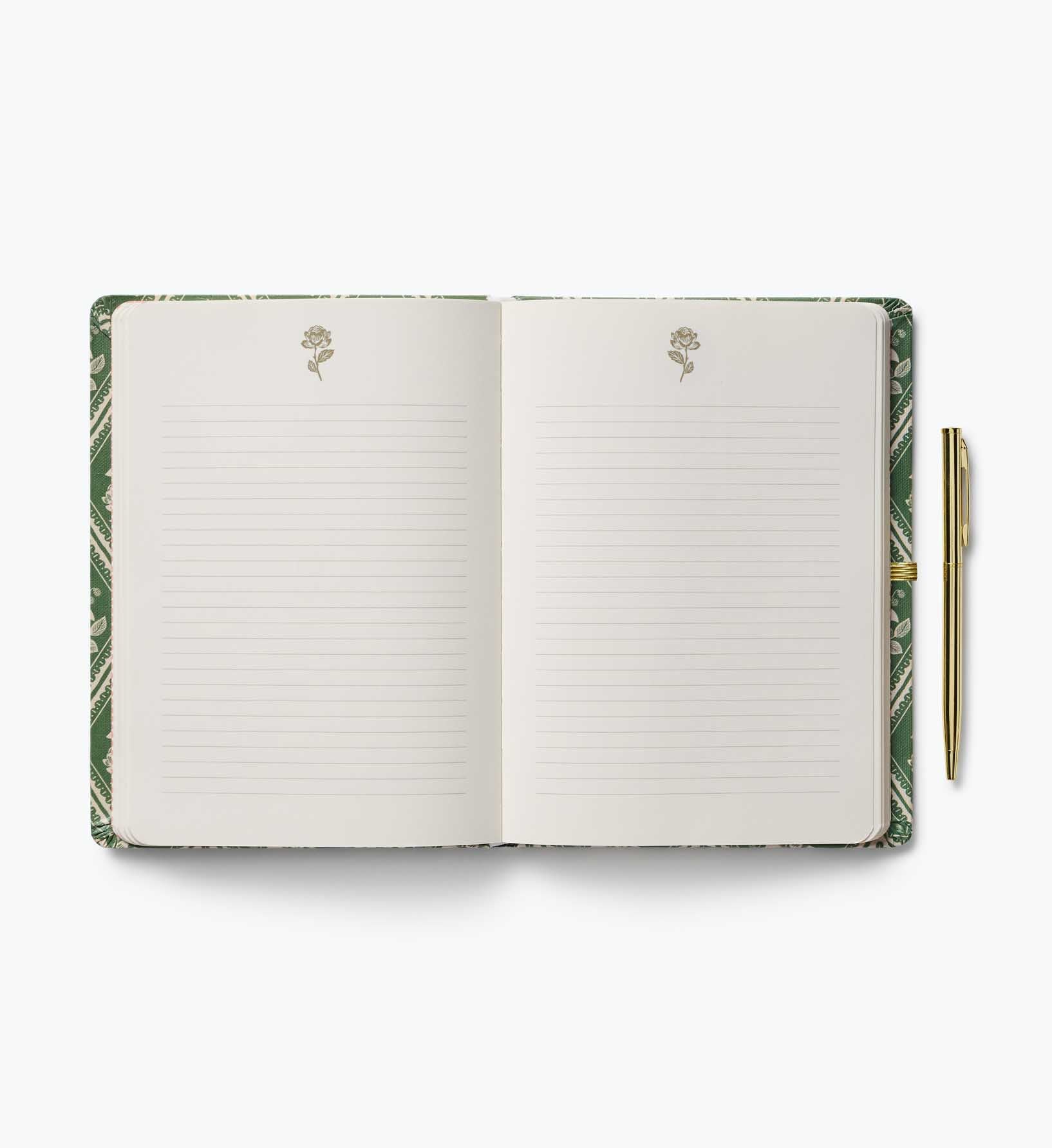 Journal with Pen - Rose Study