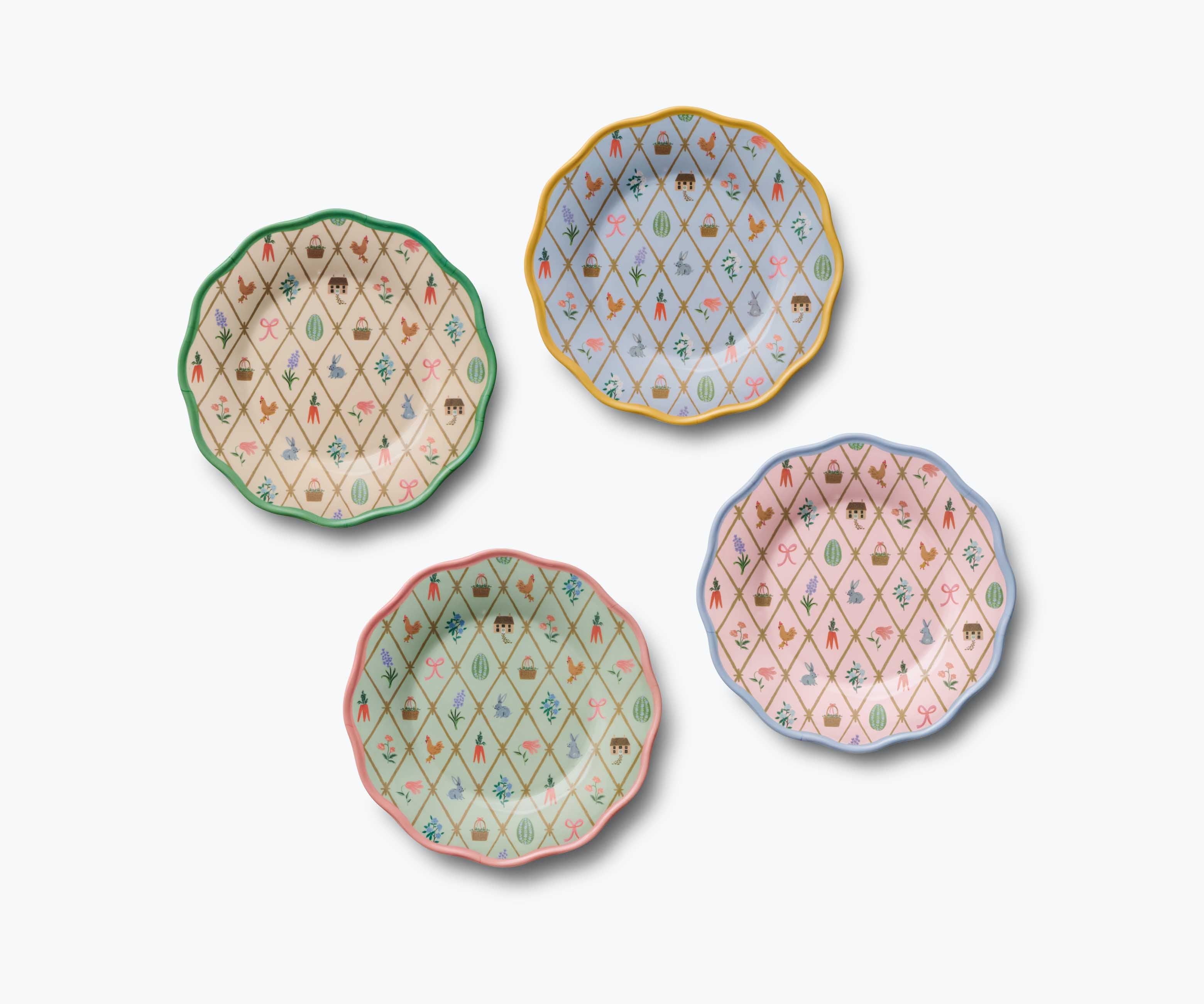 Melamine Assorted Dessert Plates - Spring Farm