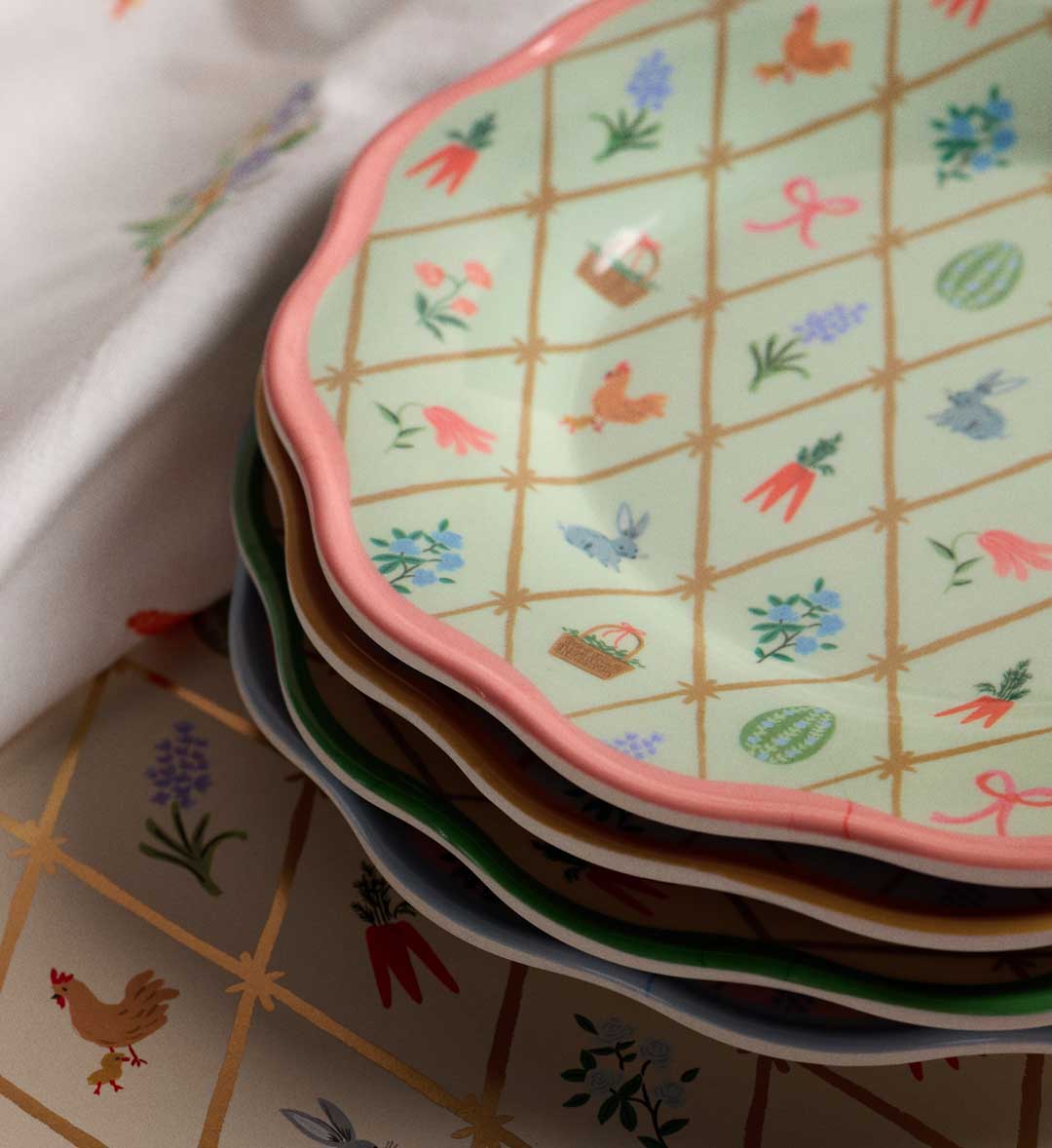 Melamine Assorted Dessert Plates - Spring Farm