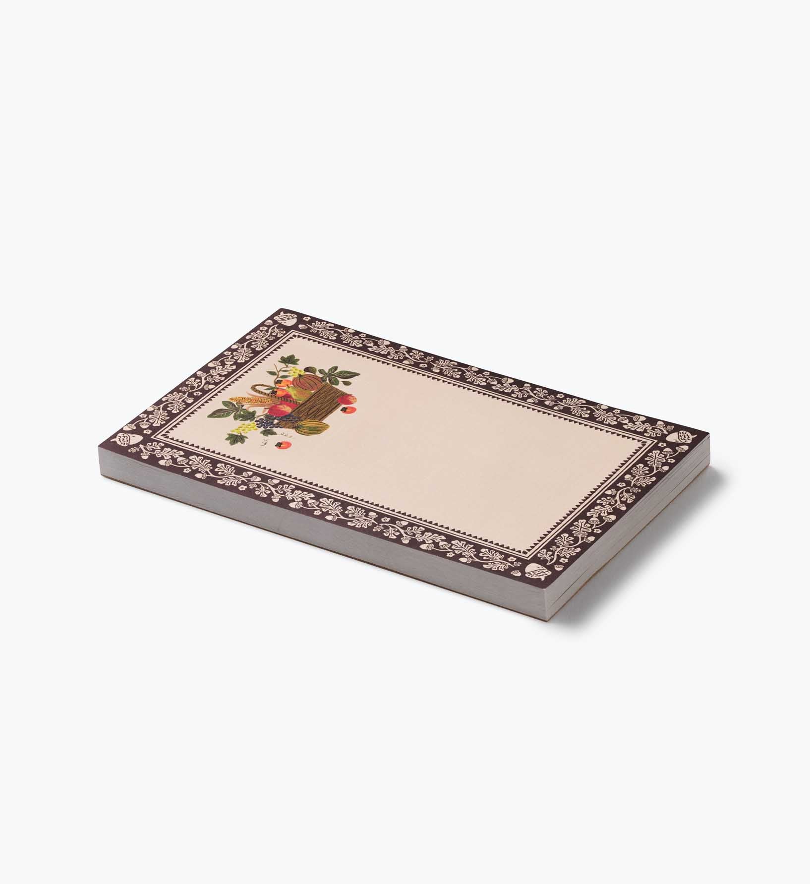 Blank Notepad - Harvest