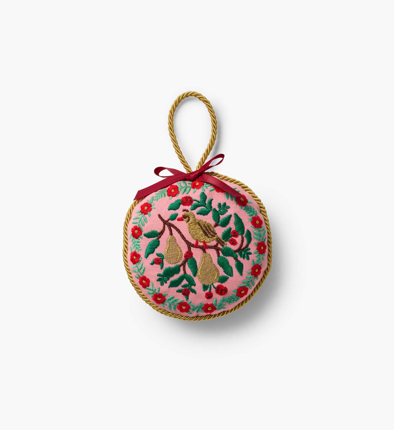 Embroidered Ornament Set - Christmastide